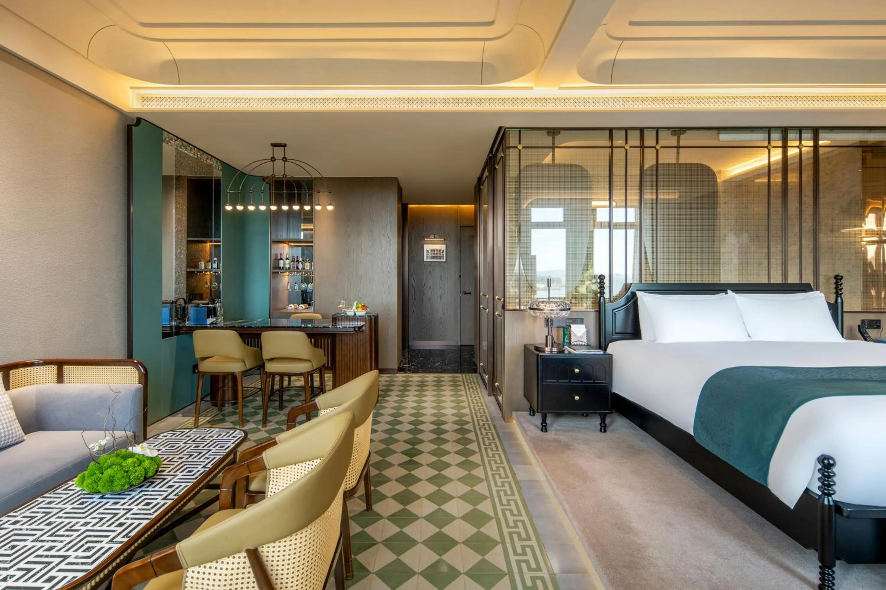 Bed in Xiamen Lujiang Harbourview Hotel