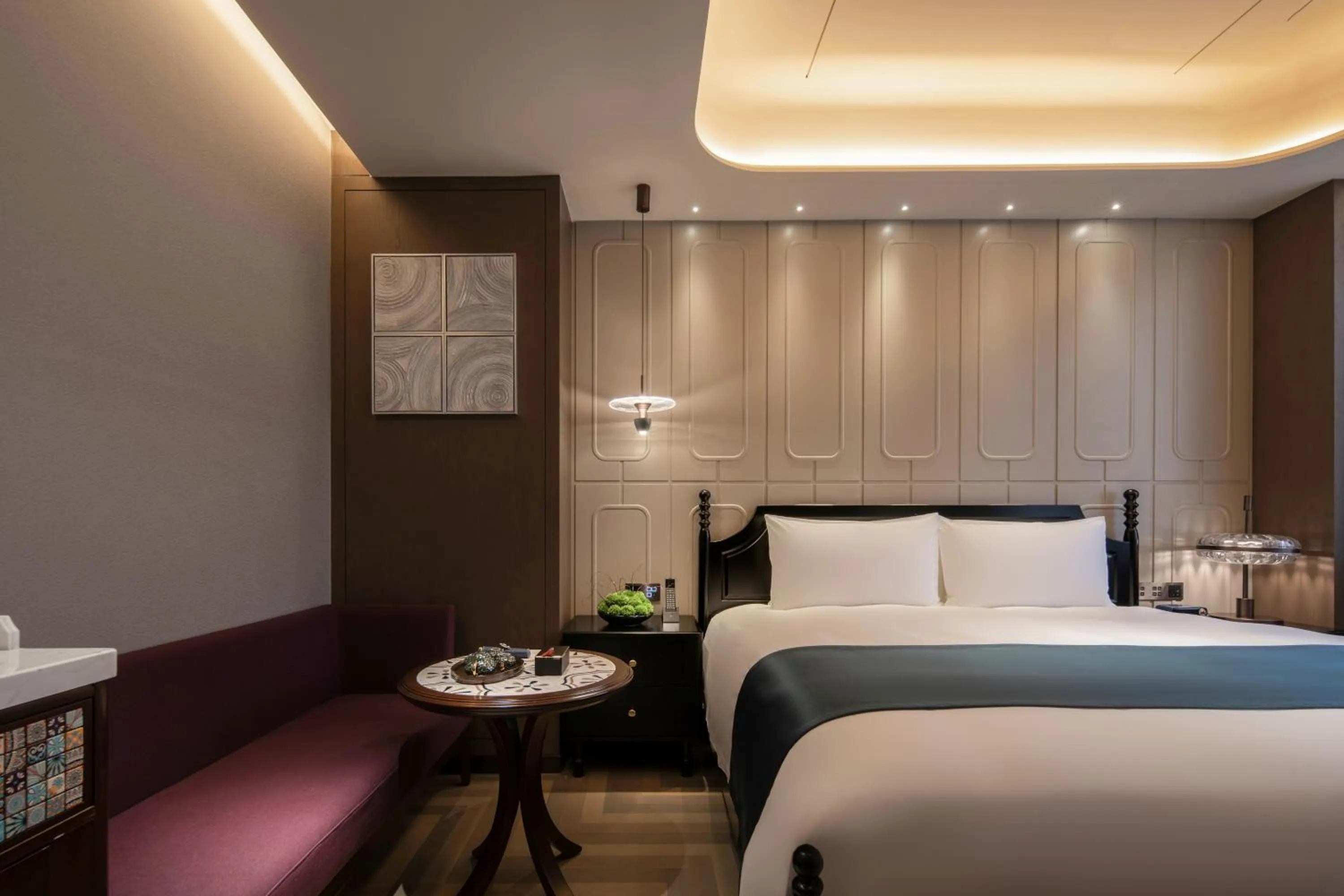 Bedroom, Bed in Xiamen Lujiang Harbourview Hotel
