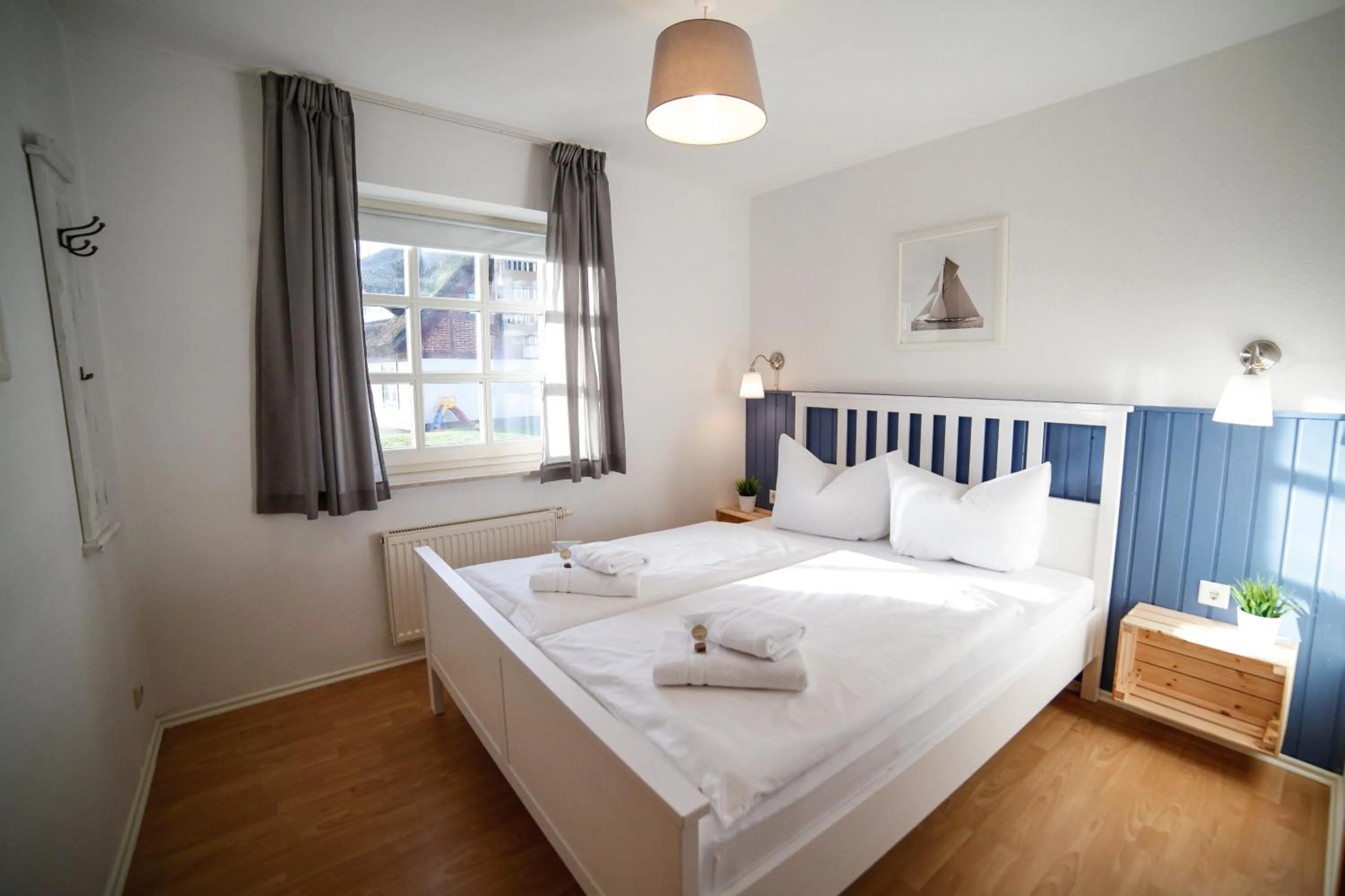 Bedroom, Bed in Captain Pahlen Ferienanlage