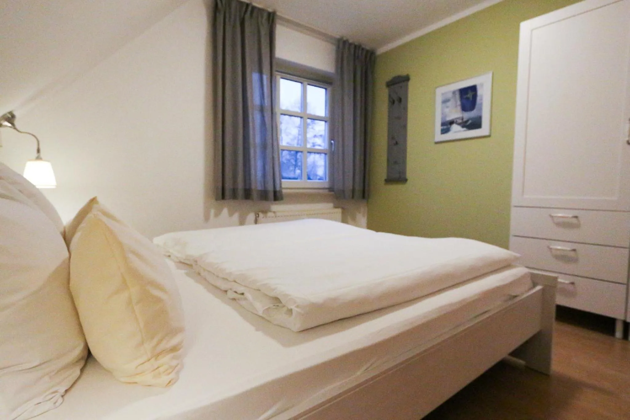 Bed in Captain Pahlen Ferienanlage