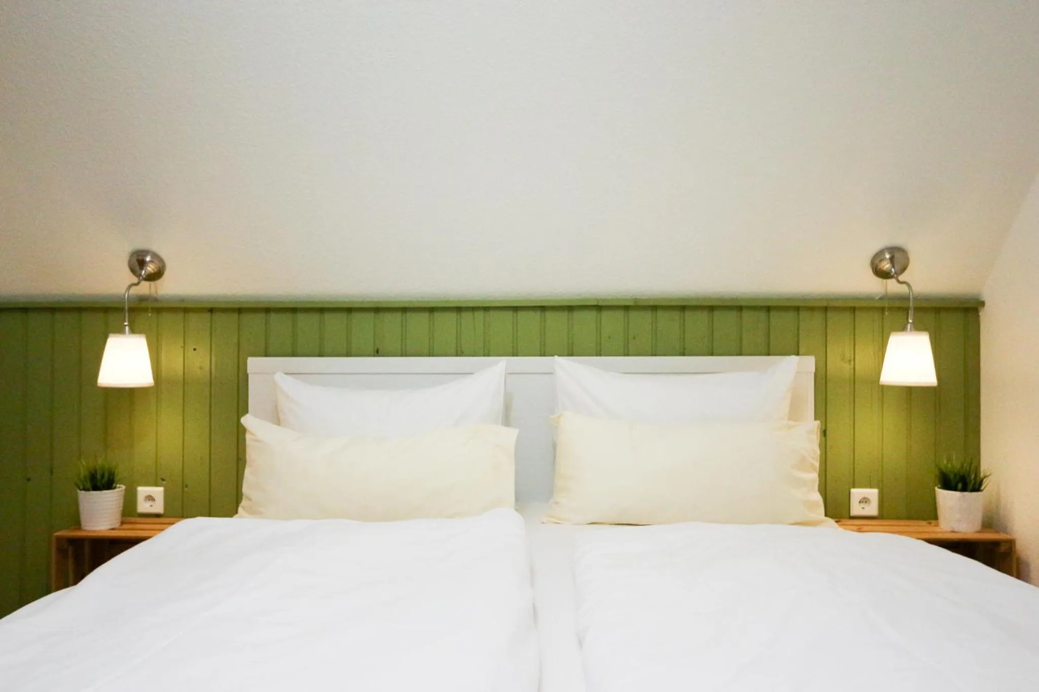 Bed in Captain Pahlen Ferienanlage