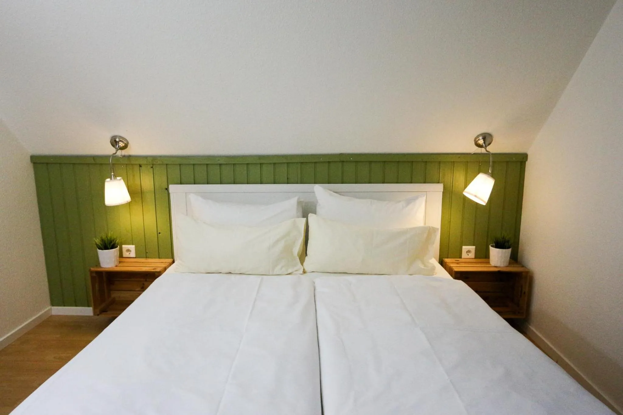 Bed in Captain Pahlen Ferienanlage