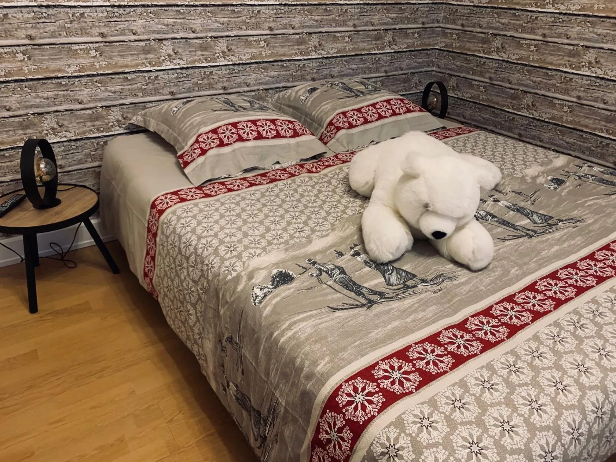 Bed in Chez MARLYSE-chambres et Table d'hôtes