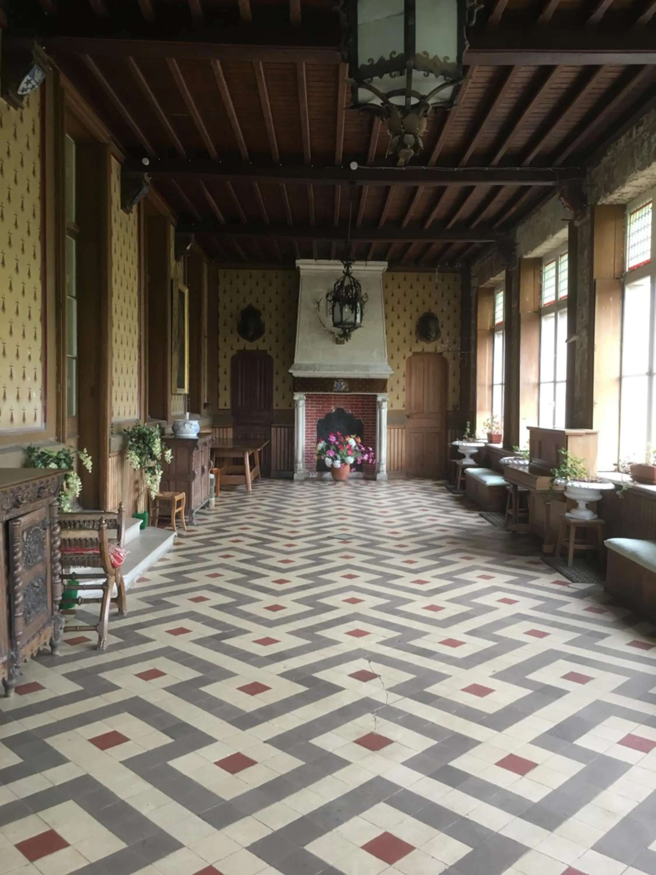 Lobby or reception in Château de Villers-Châtel