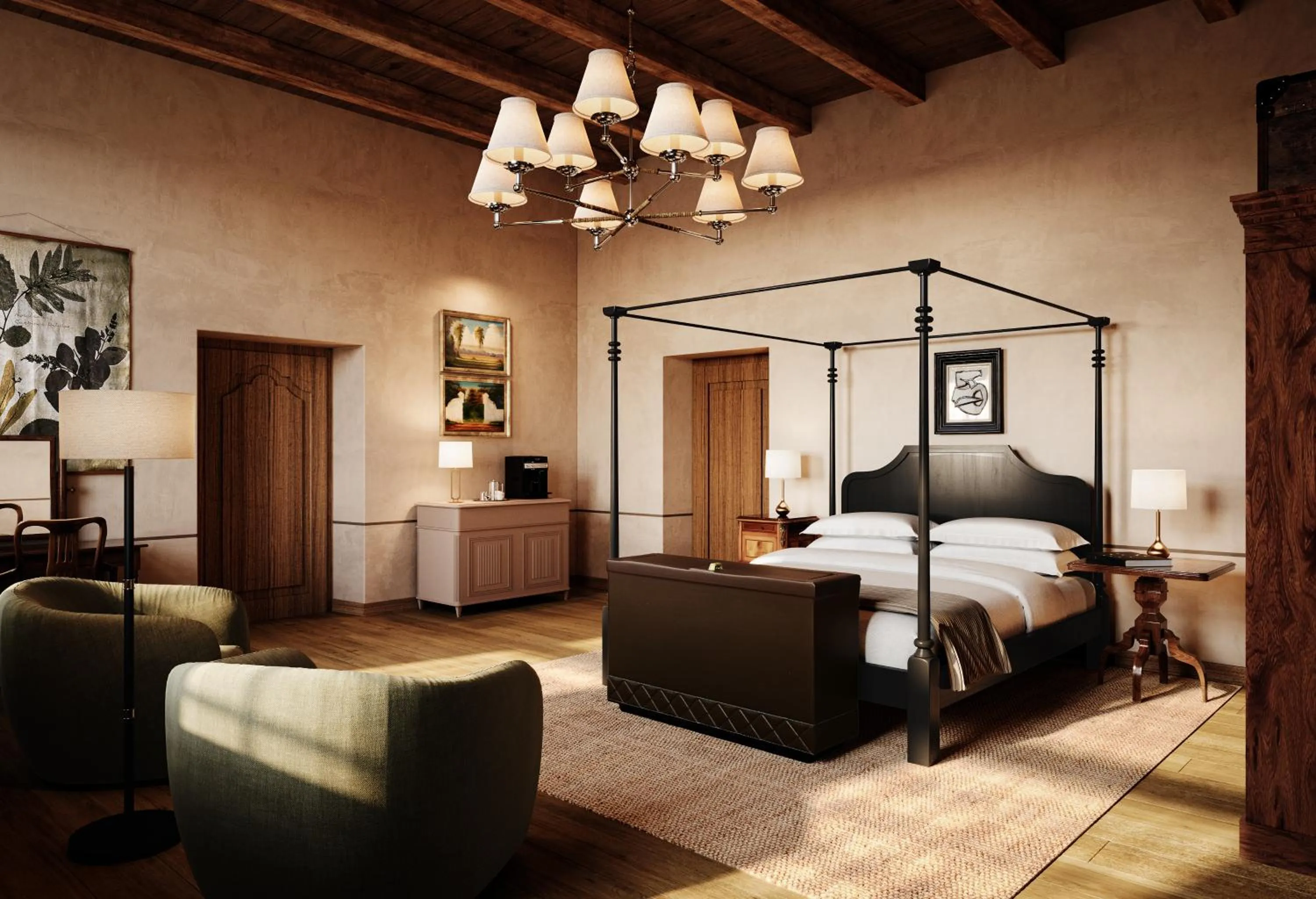 Bed in Blaauwklippen Manor by NEWMARK