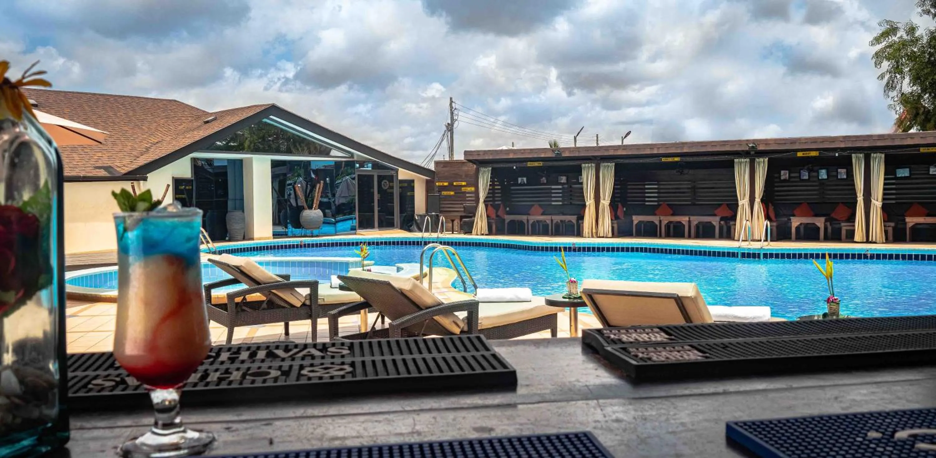 Pool view in Oak Plaza Hotels East Airport