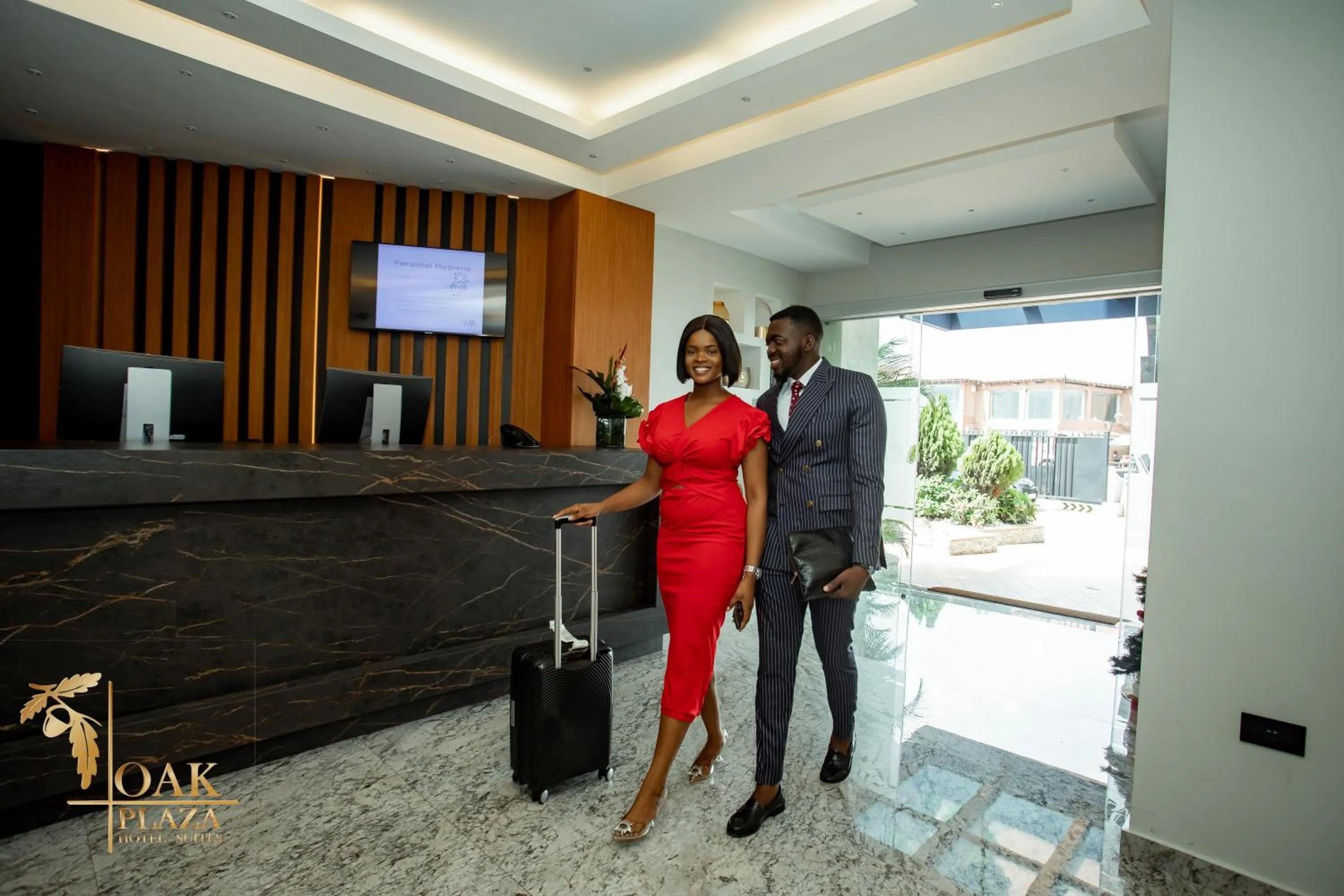 Lobby or reception in Oak Plaza Hotels East Airport