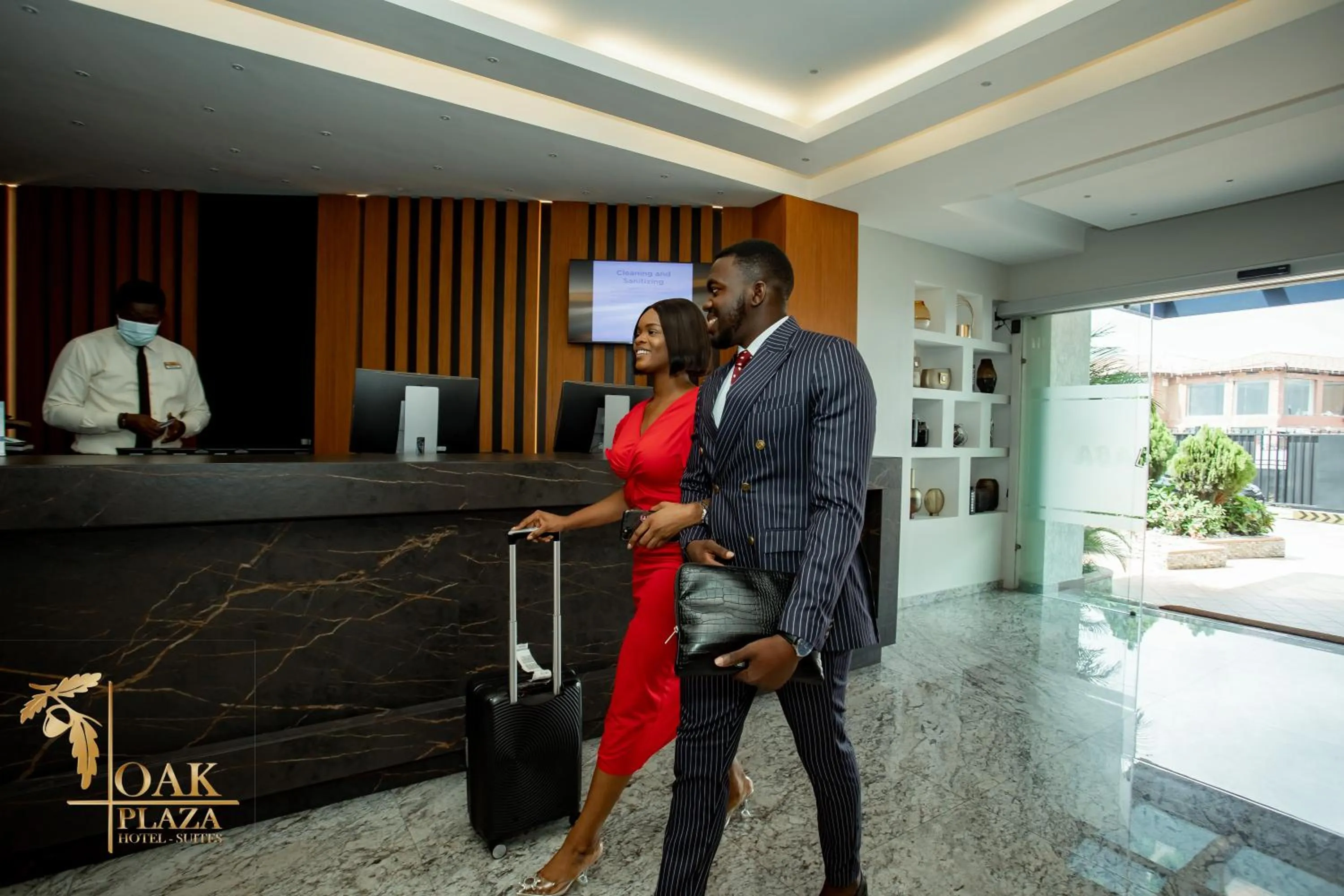 Lobby or reception in Oak Plaza Hotels East Airport