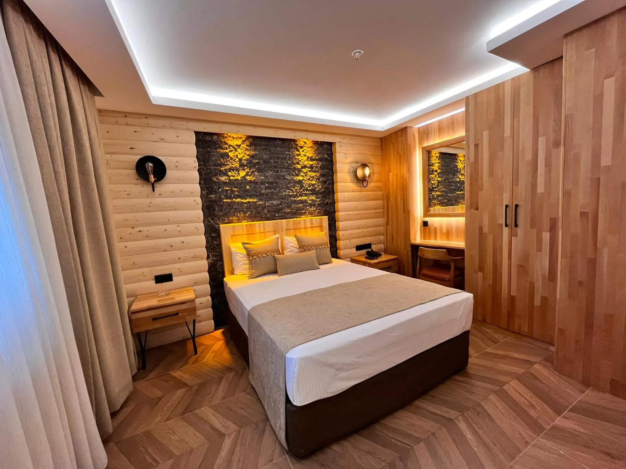 Bed in Gumus Palace Hotel