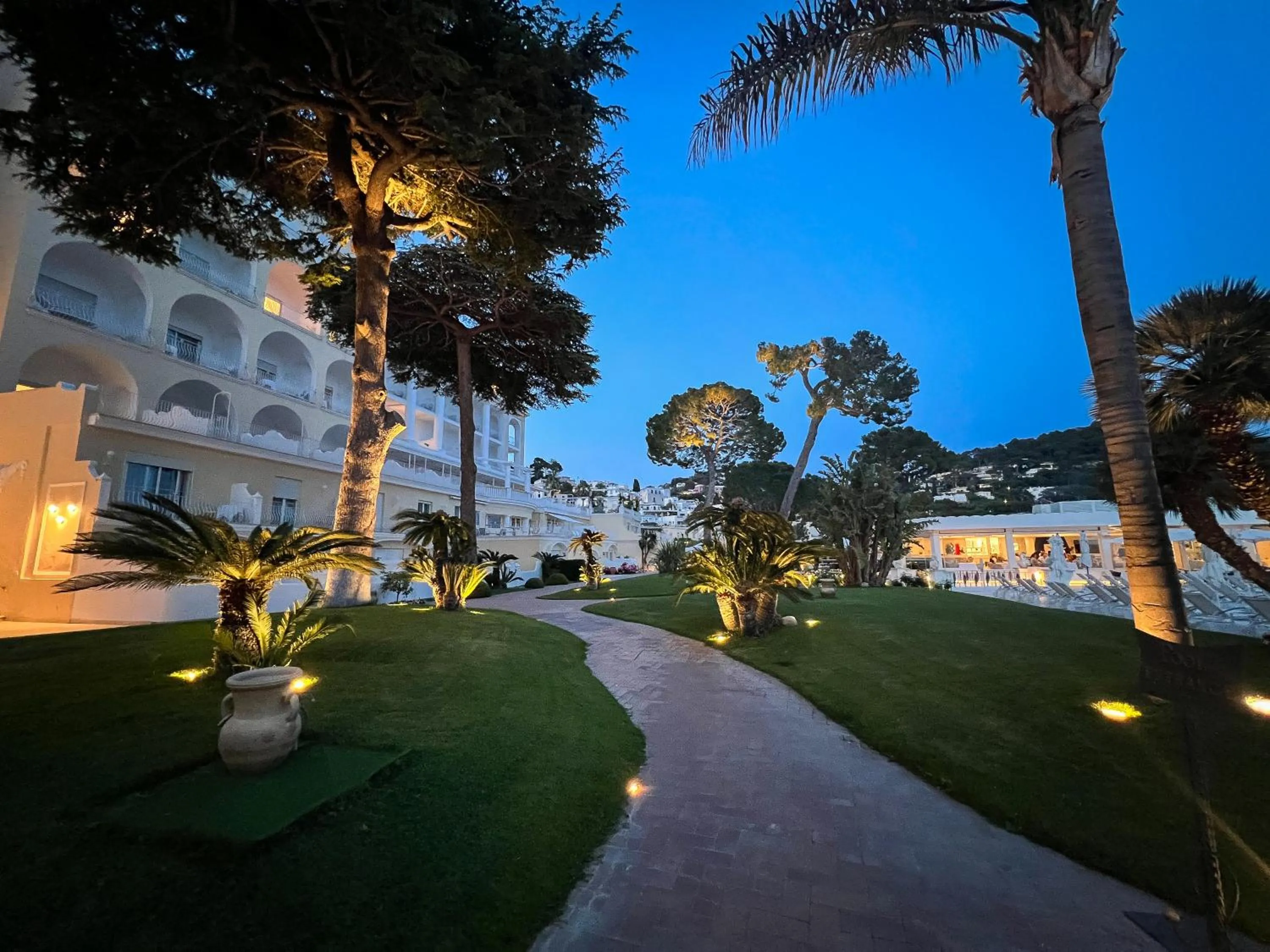 Garden view in Hotel Quisisana