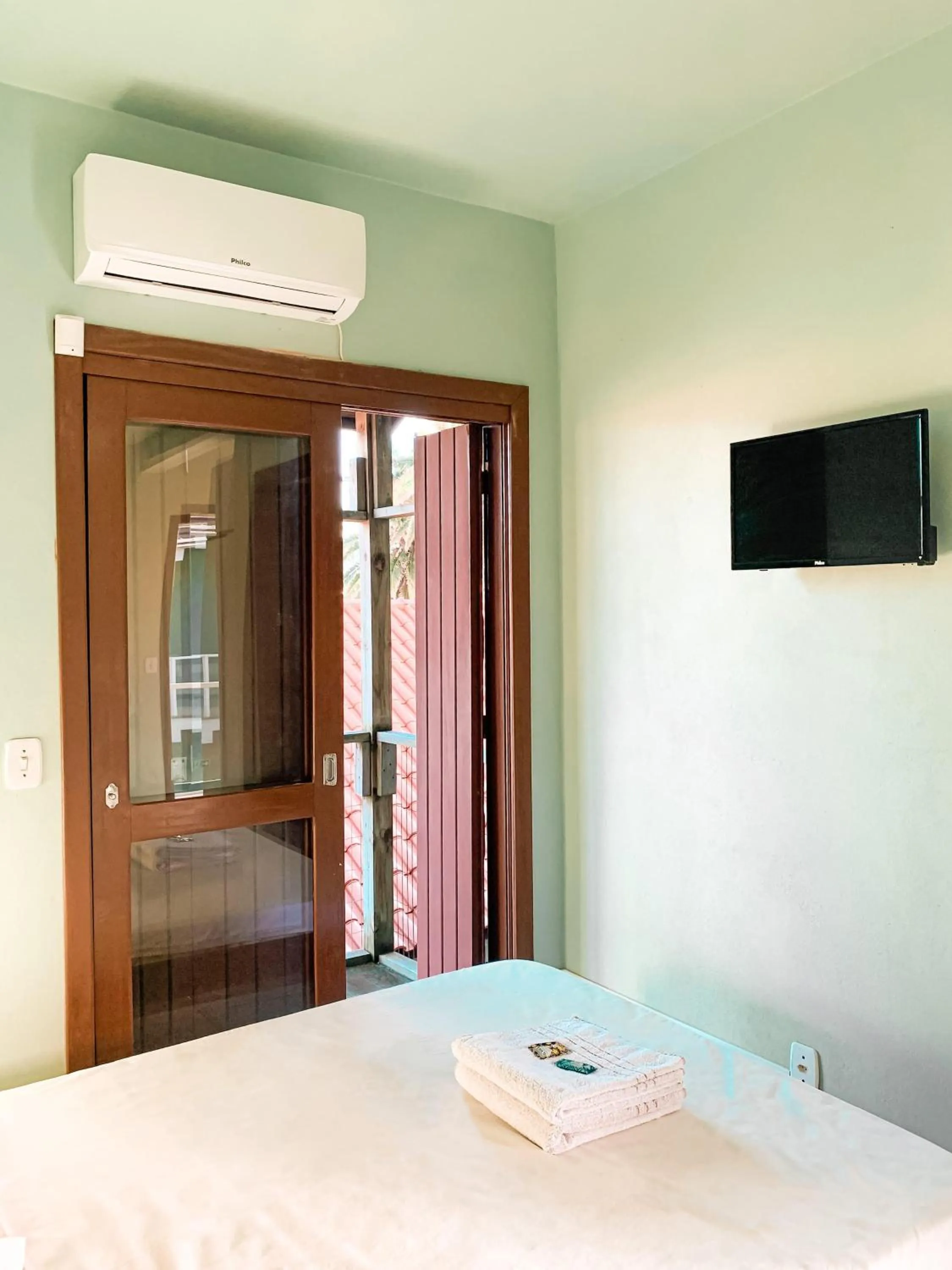 Bed in Hotel Girassol