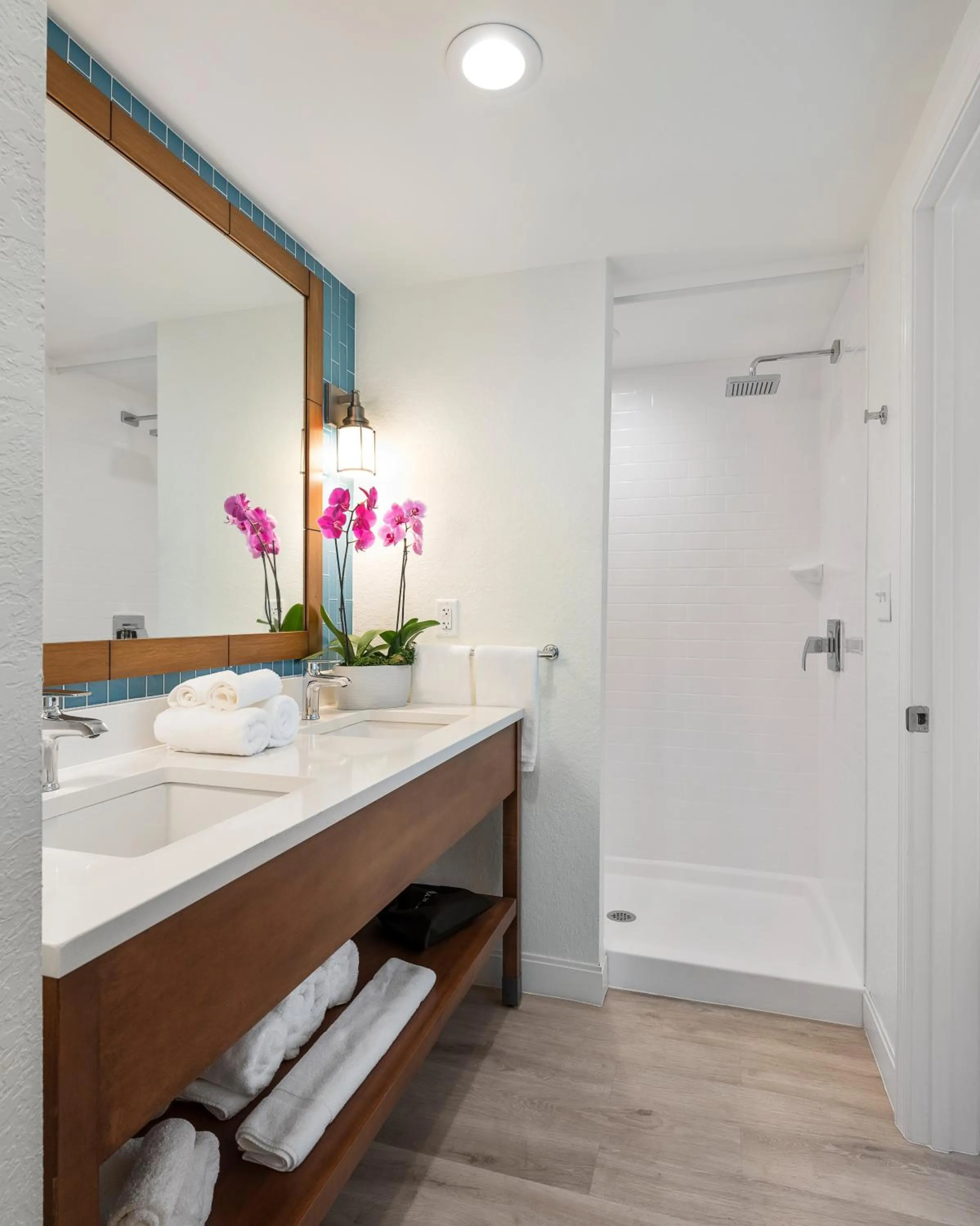 Bathroom in Compass Hotel by Margaritaville Anna Maria Sound