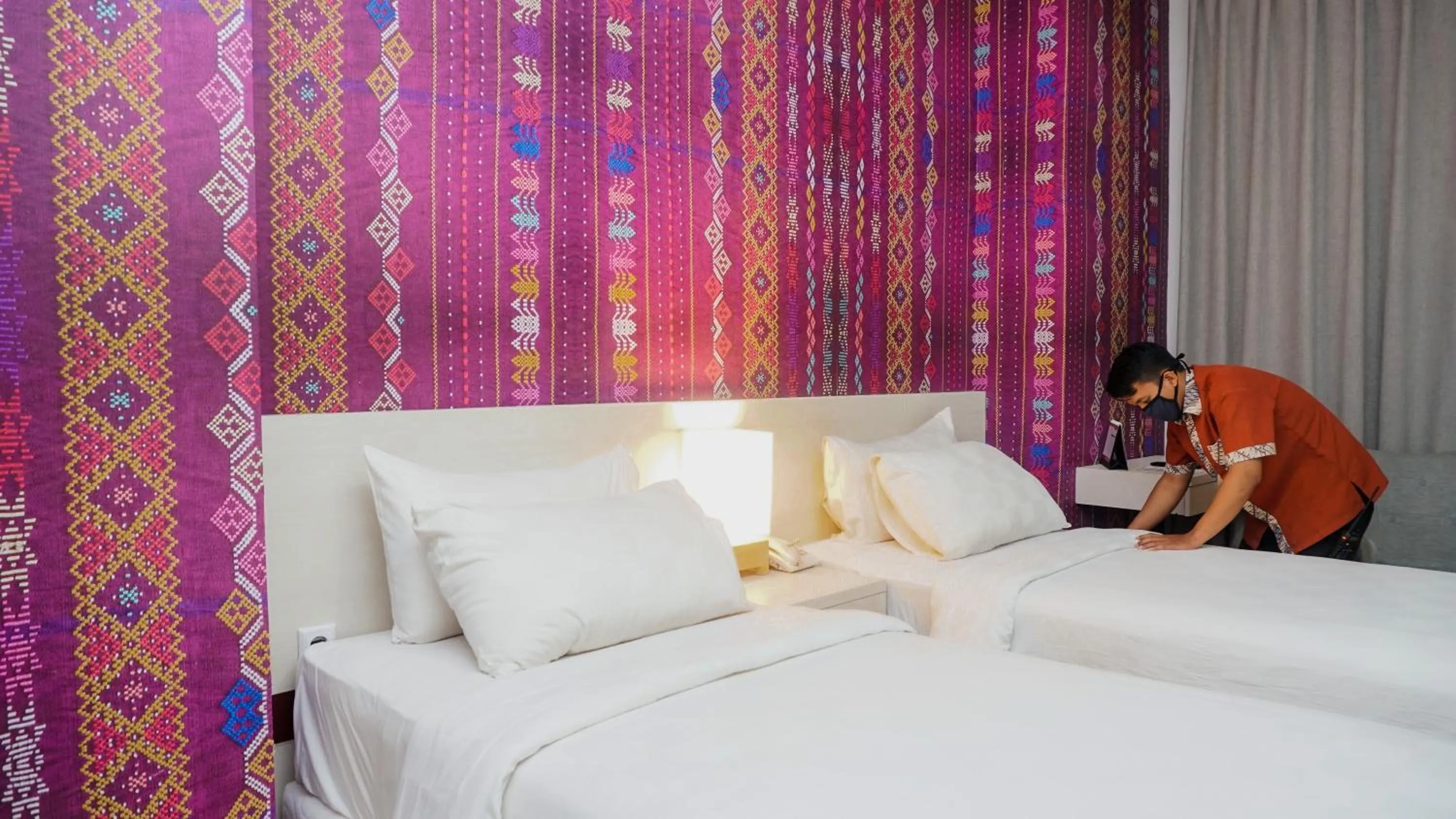 Bedroom, Bed in Alam Hotel by Cordela