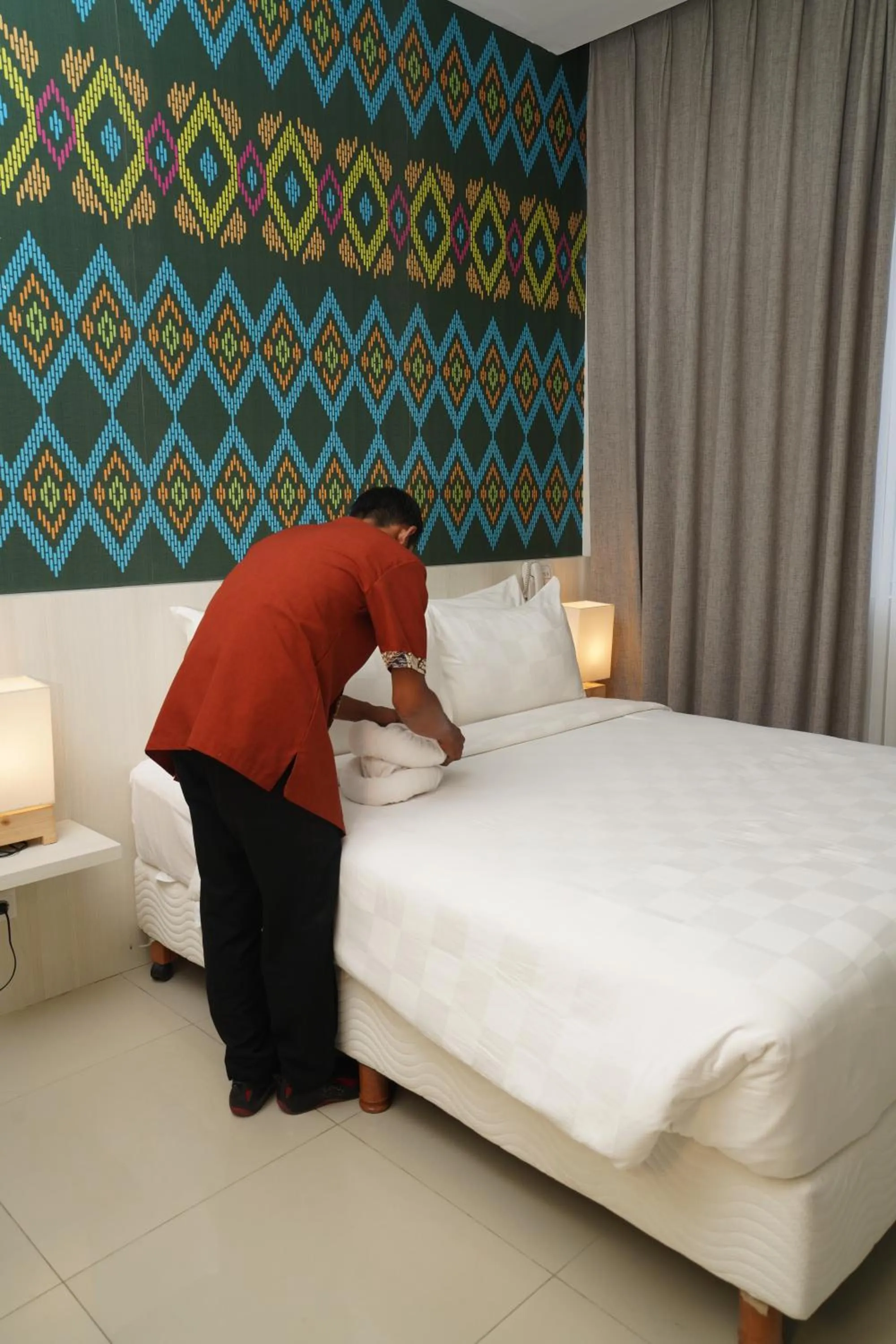 Bedroom, Bed in Alam Hotel by Cordela