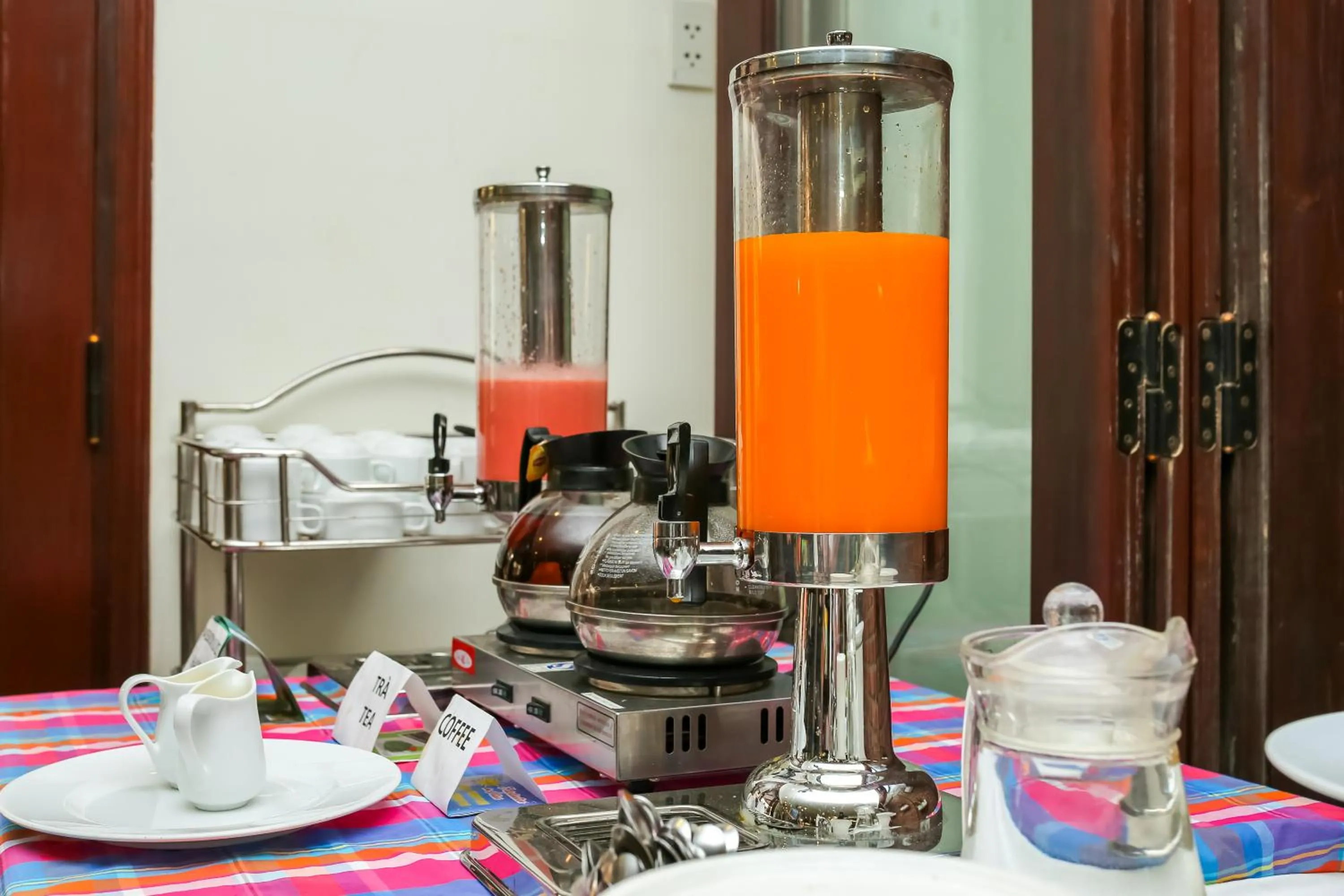 Buffet breakfast in Golden River Hotel