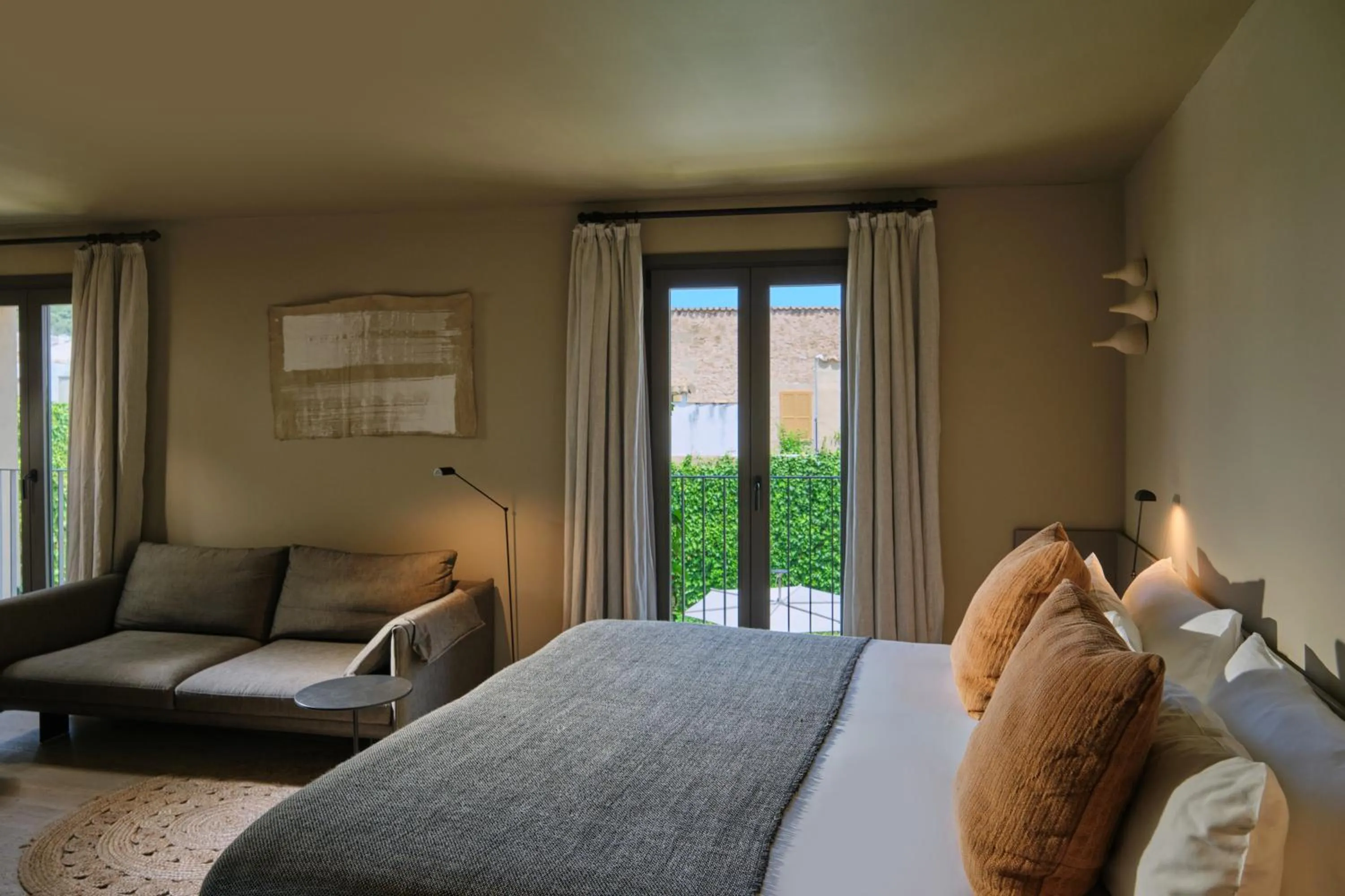 Bedroom, Bed in Can Aulí Luxury Retreat - Adults Only