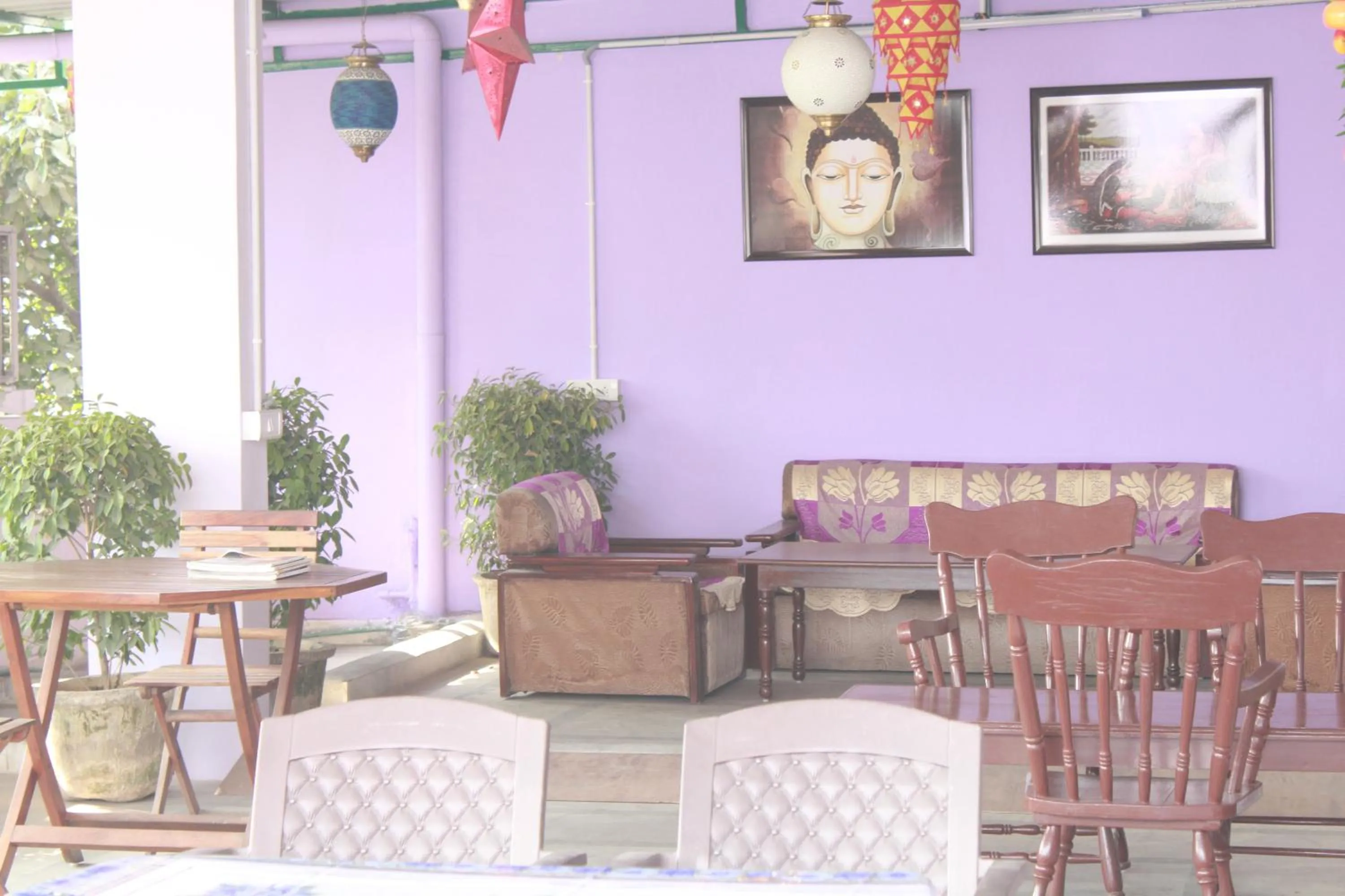 Patio in Cottage Ganga Inn