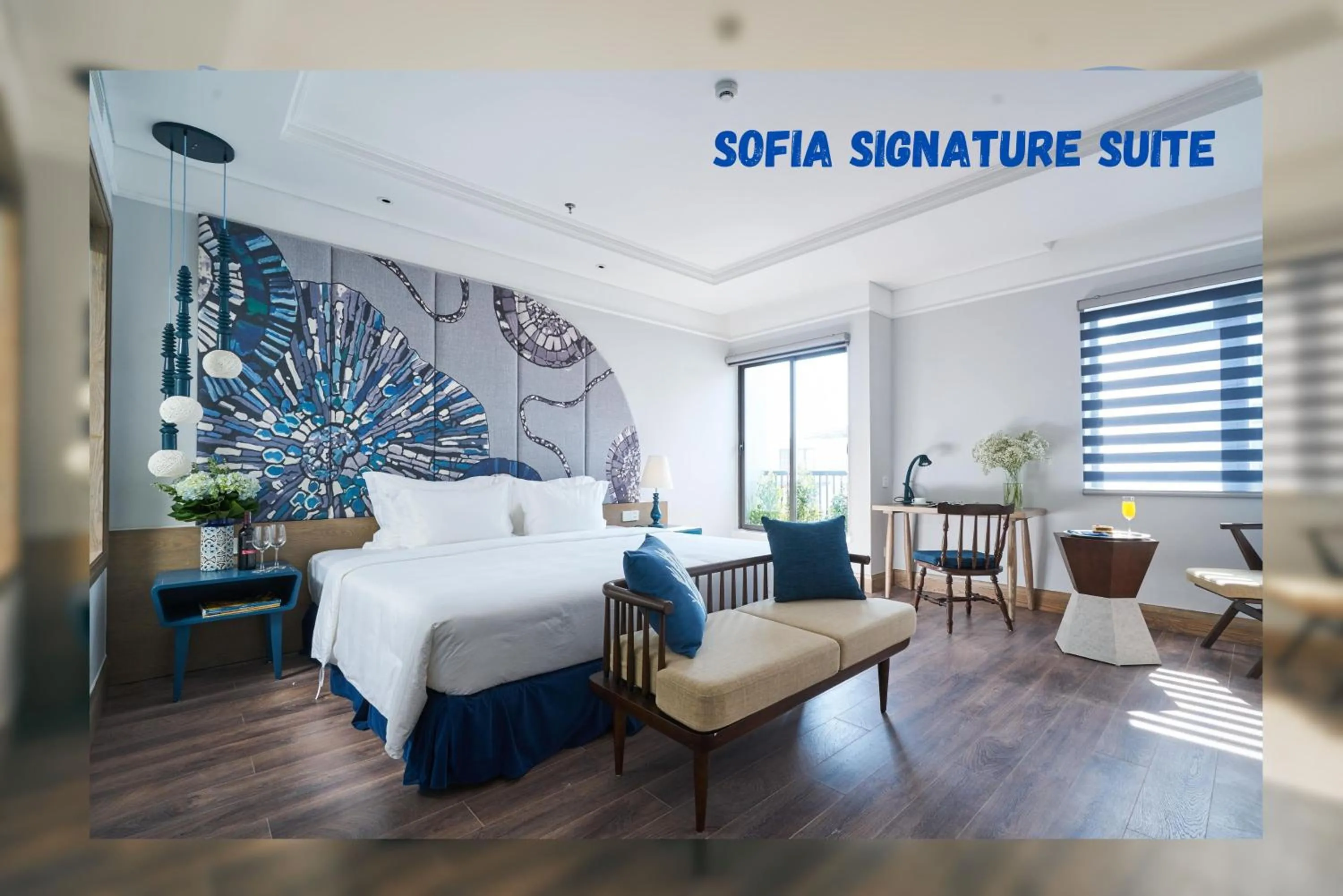 Bed in Sofiana My Khe Hotel & Spa - Rooftop Pool Bar - Free Craft Beer and 20 minute Spa per Room