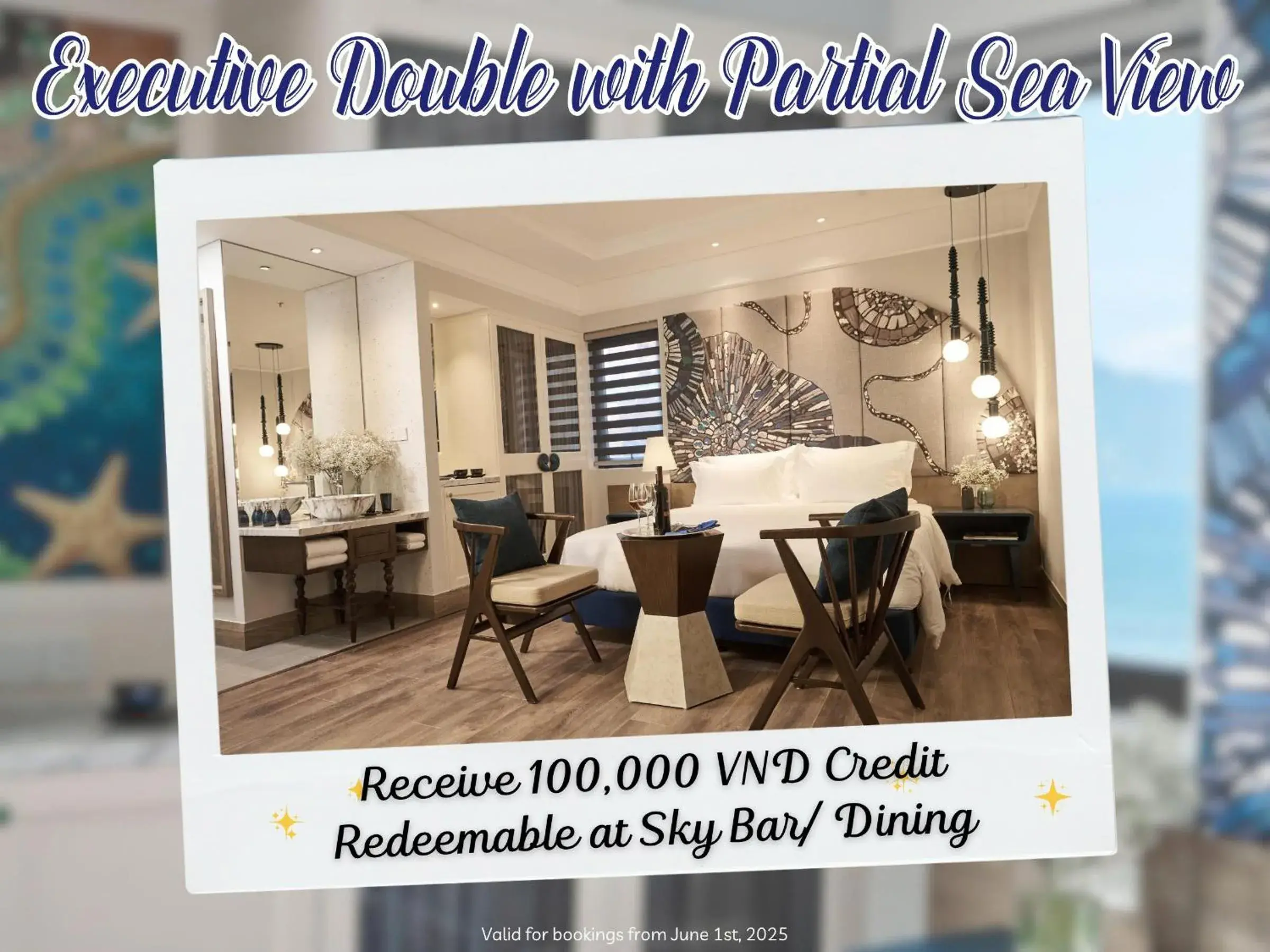 Double Room with Partial Sea View and Daily Laundry Service (4 items/day) in Sofiana My Khe Hotel & Spa- Rooftop Pool Bar Double Room with Partial Sea View and Daily Laundry Service (4 items/day) in Sofiana My Khe Hotel & Spa- Rooftop Pool Bar