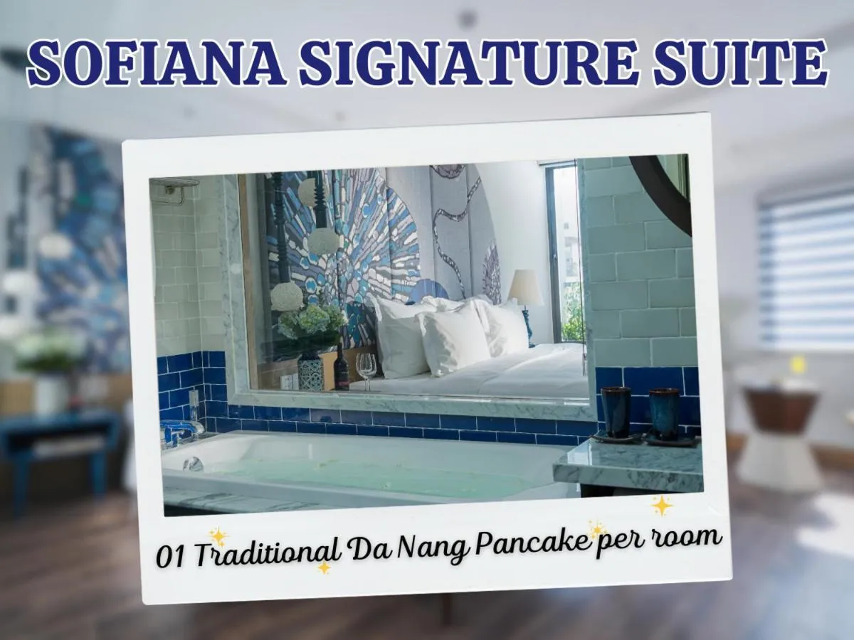 Bed in Sofiana My Khe Hotel & Spa - Rooftop Pool Bar - Free 01 Draught Beer and 20-minute Spa per Room