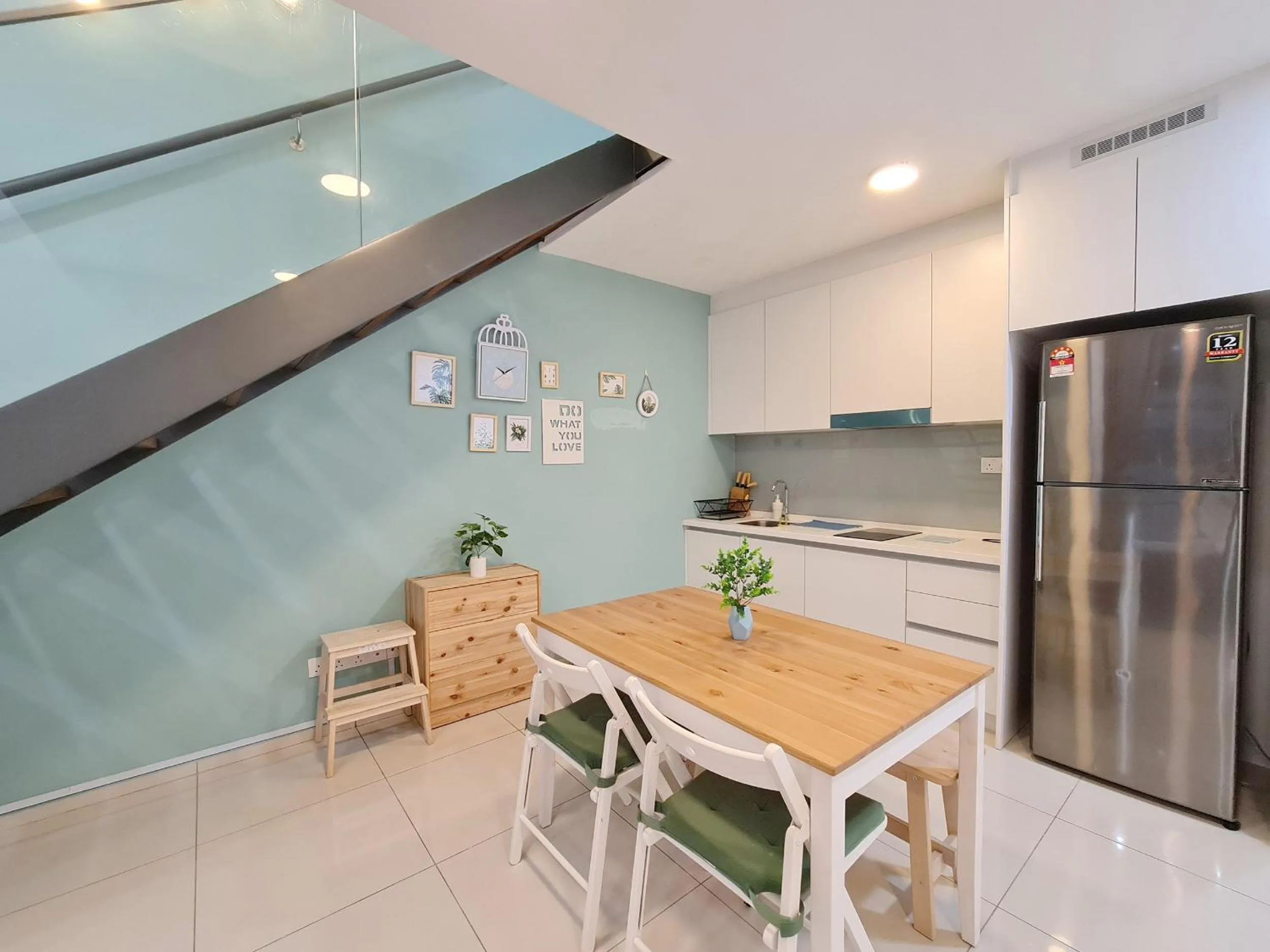 Kitchen or kitchenette in EkoCheras Suite by MOKA