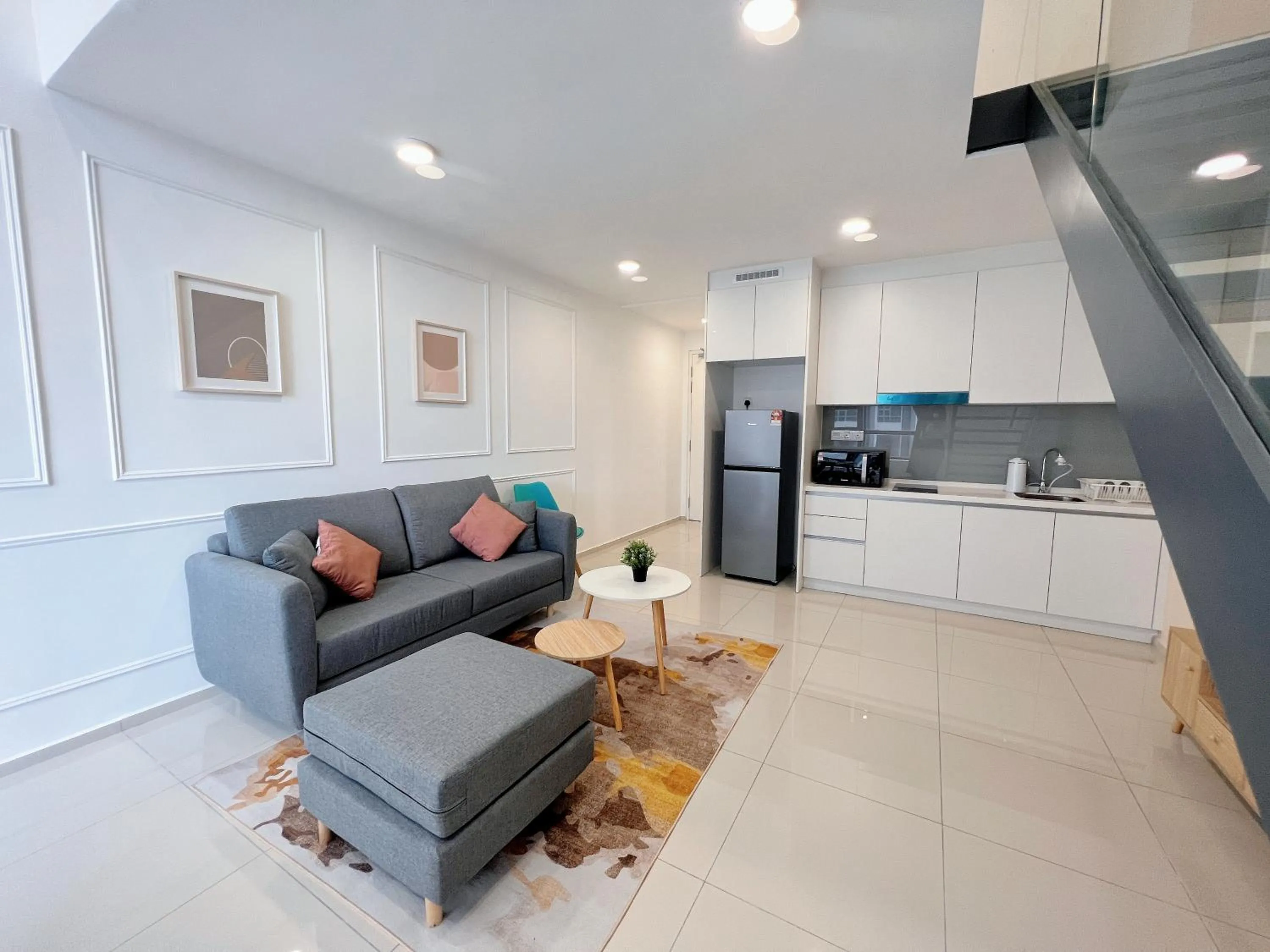 Kitchen or kitchenette in EkoCheras Suite by MOKA