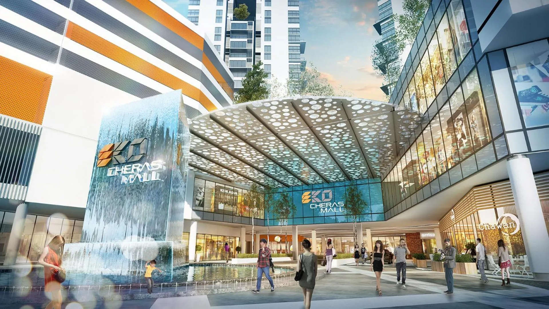 Facade/entrance in EkoCheras Suite by MOKA