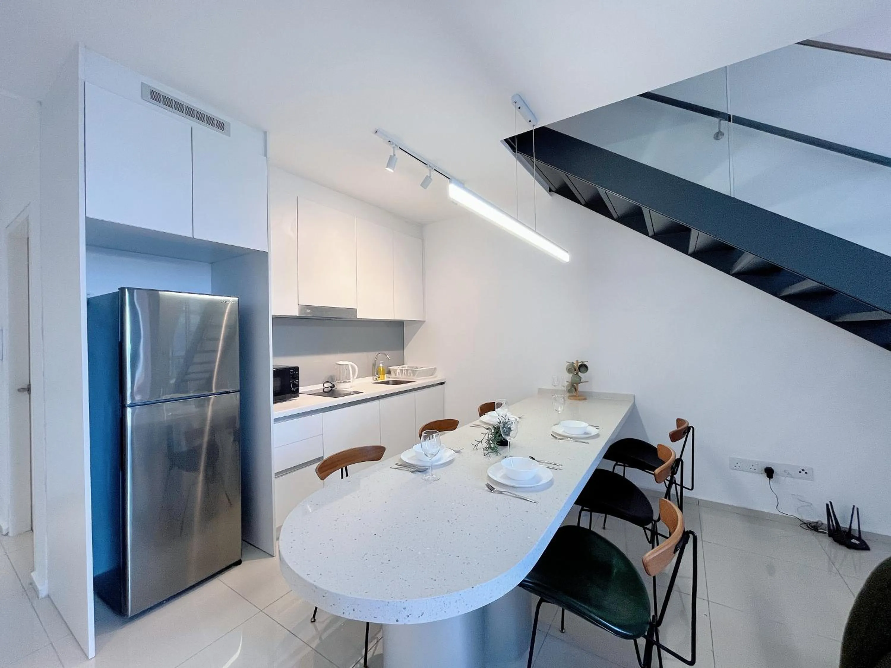 Kitchen or kitchenette in EkoCheras Suite by MOKA