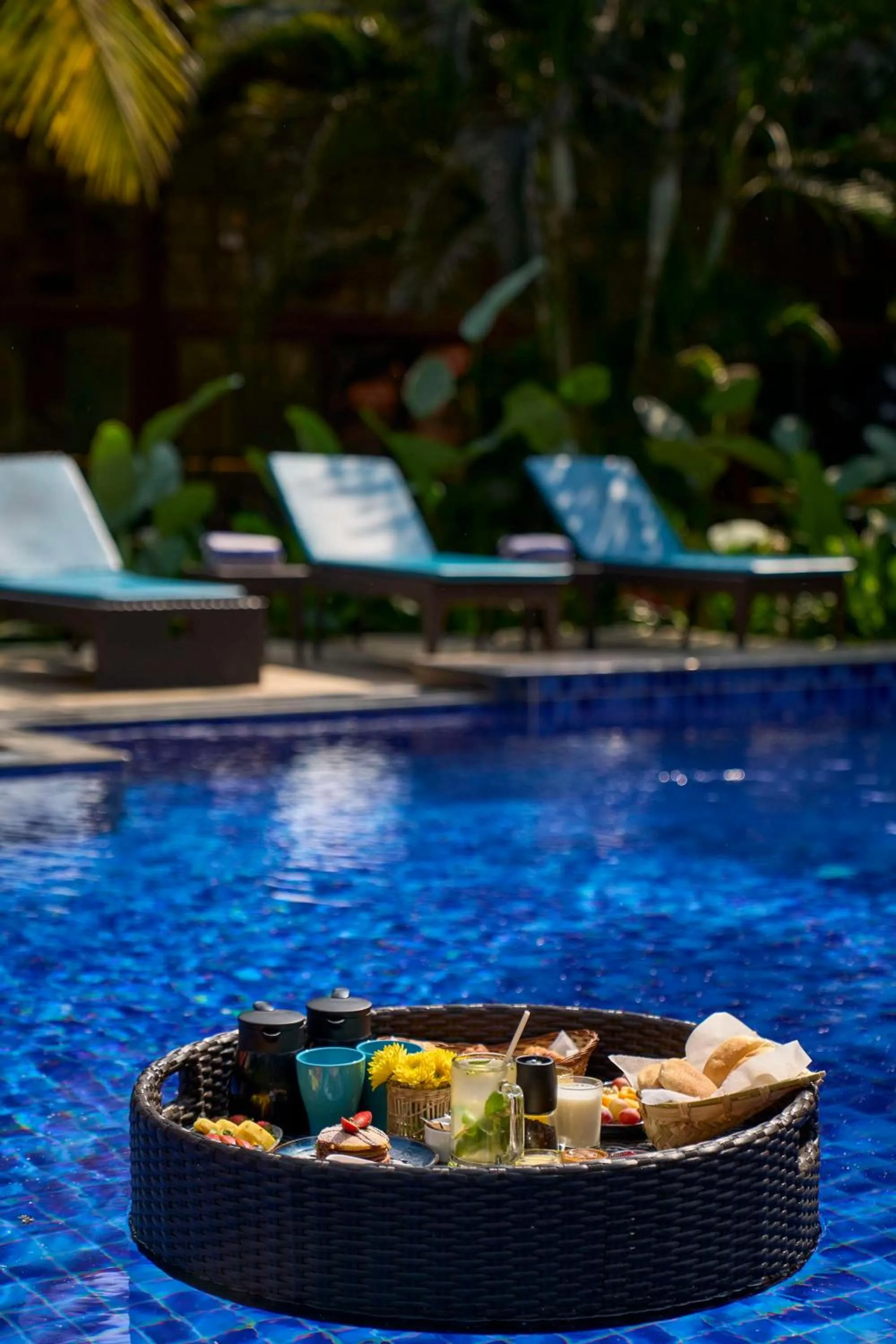 Pool view in Mandrem Beach Resort, a member of Radisson Individuals Retreat