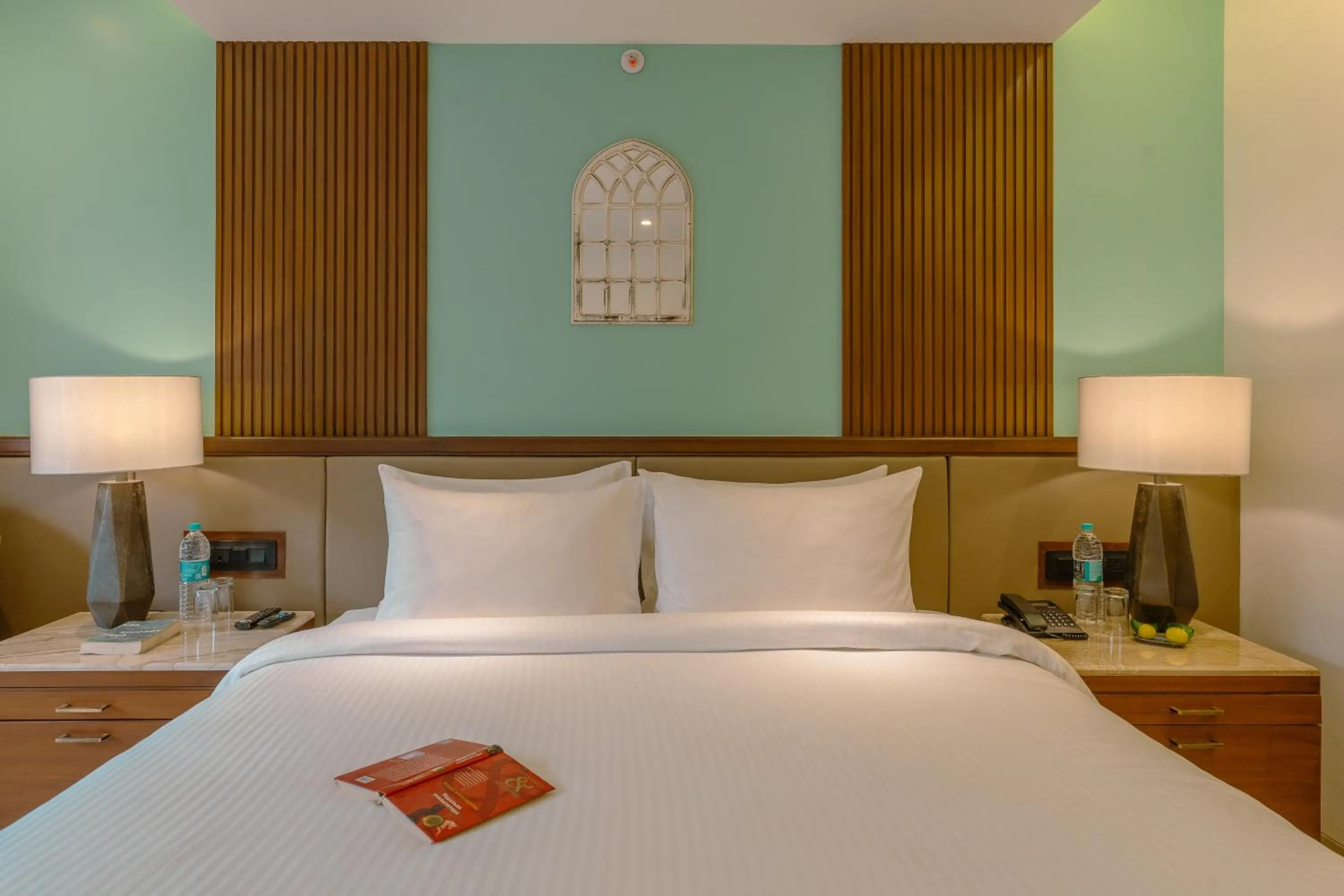 Bed in Mandrem Beach Resort, a member of Radisson Individuals Retreat