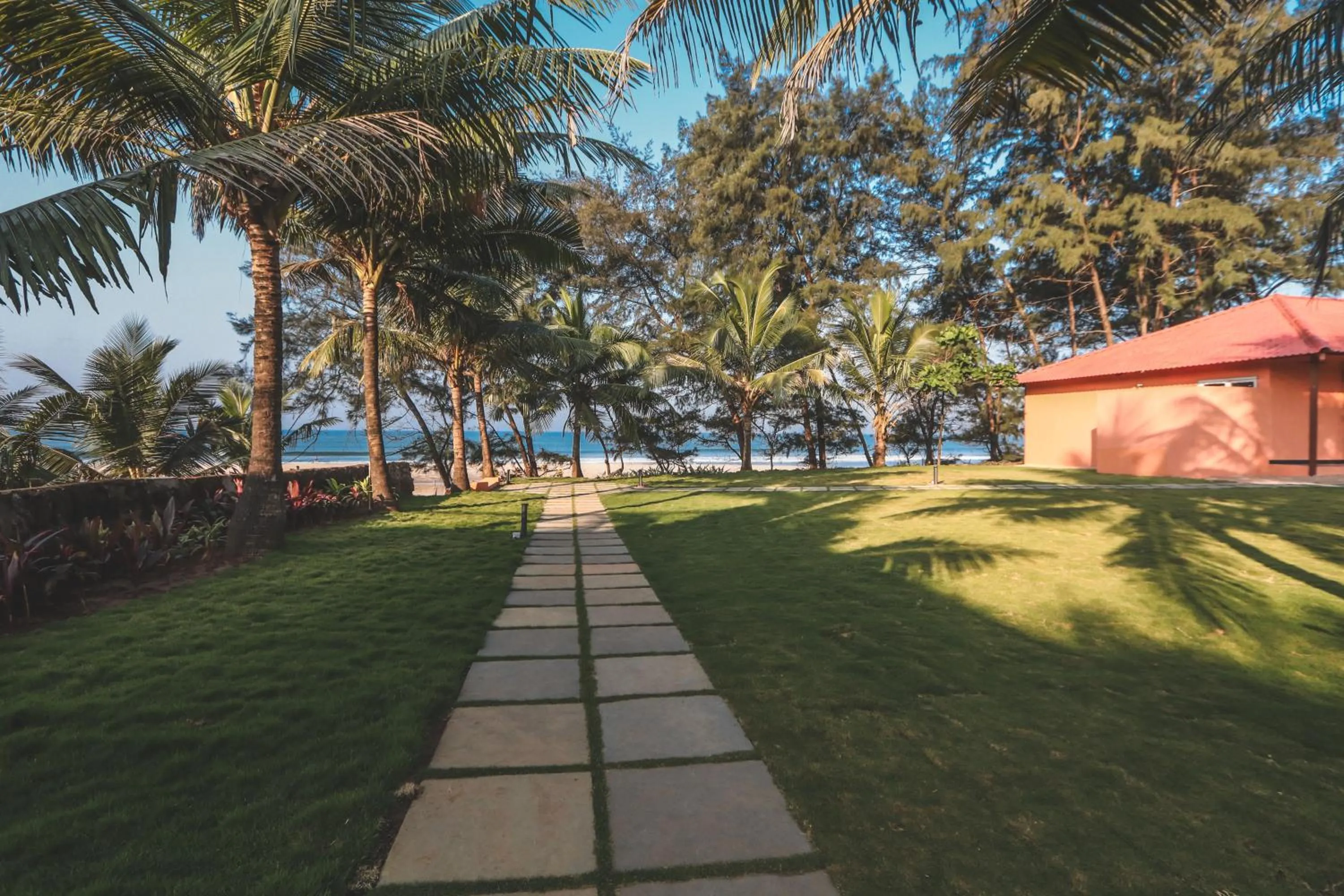 Garden view in Mandrem Beach Resort, a member of Radisson Individuals Retreat