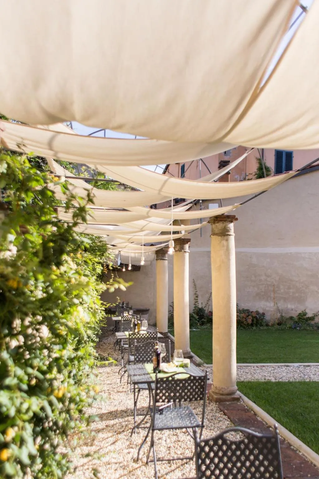 Patio in LUCUS Exclusive Bed and Breakfast