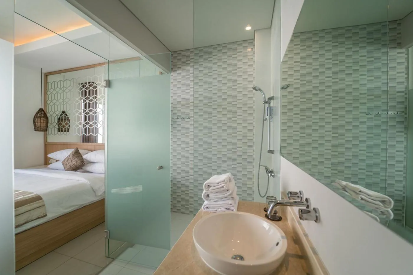 Bathroom, Bed in Ola Villas at Uluwatu Pecatu