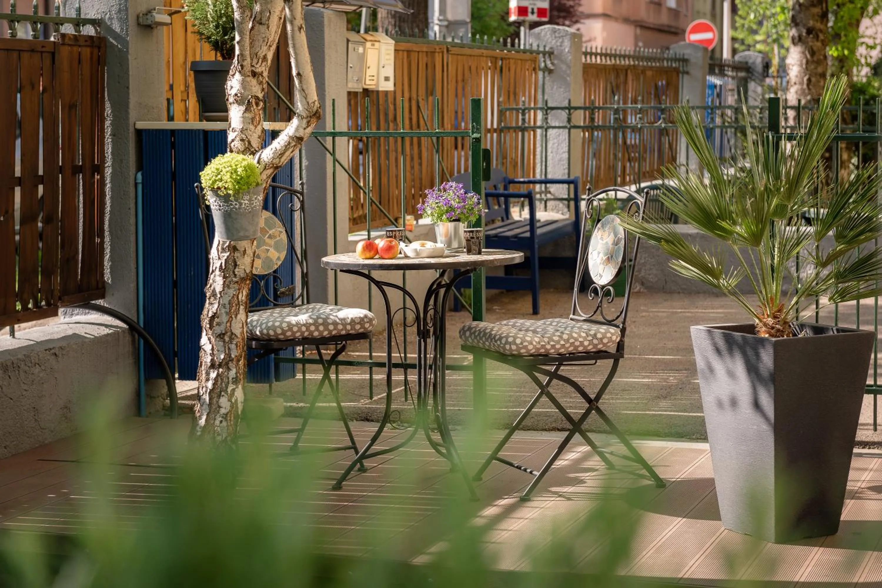 Patio in Anastasia Suites Zagreb