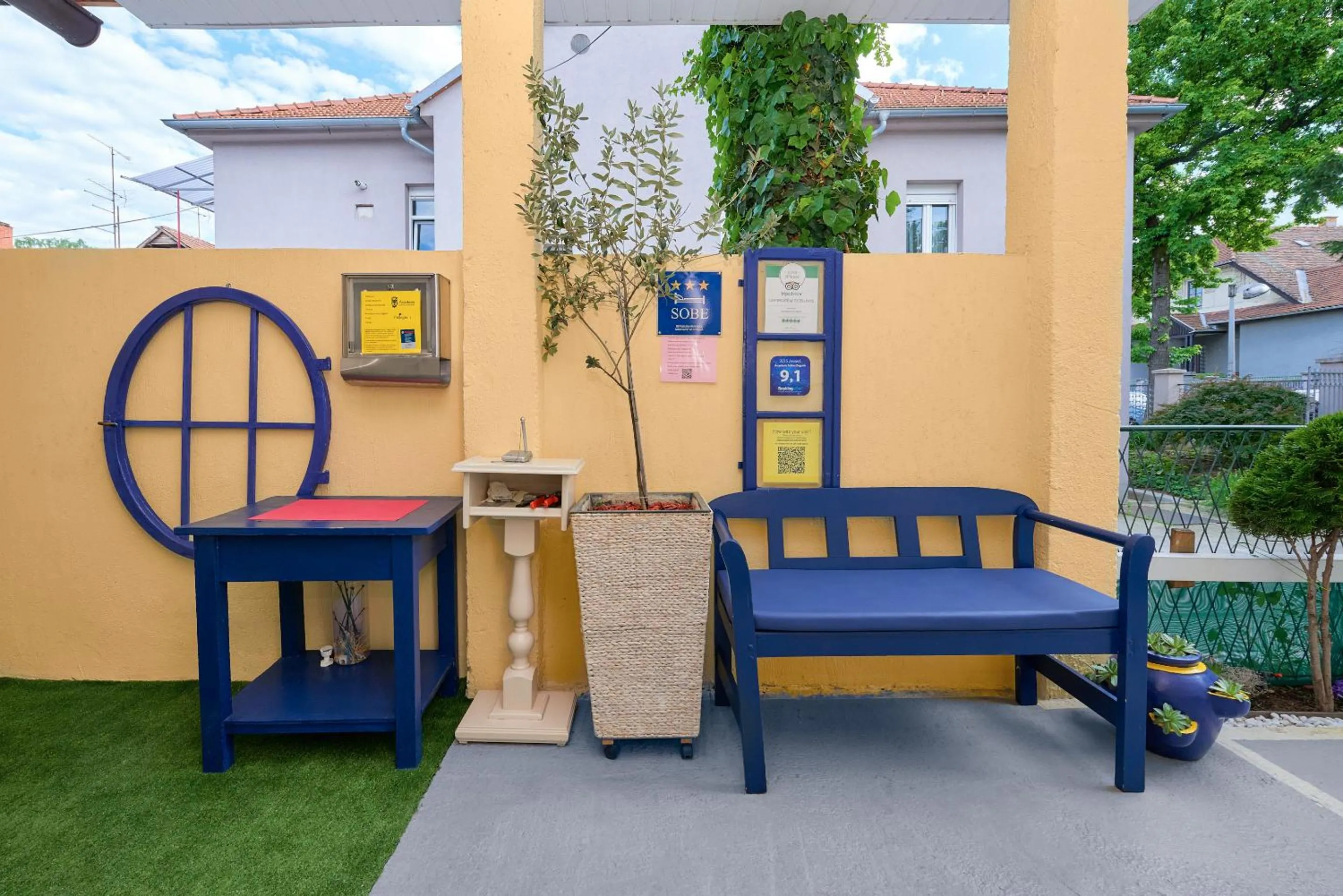 Garden in Anastasia Suites Zagreb