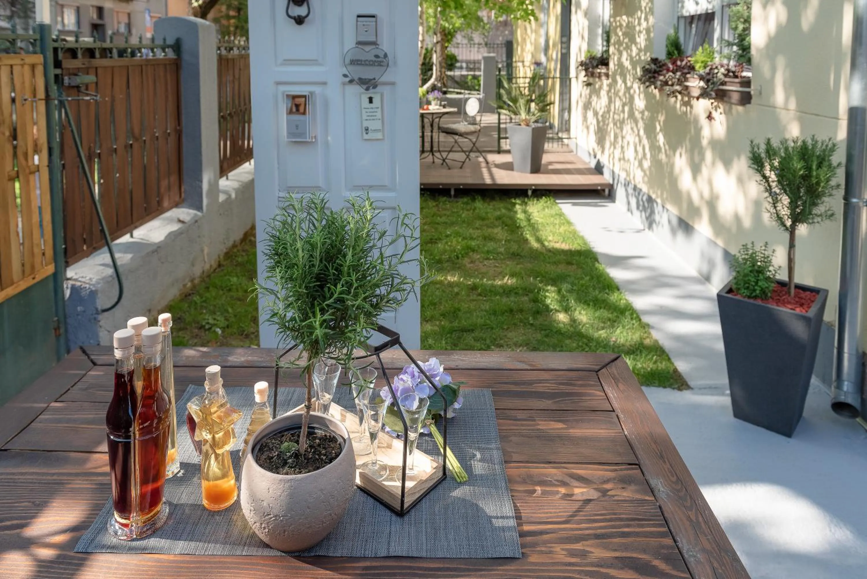 Patio in Anastasia Suites Zagreb