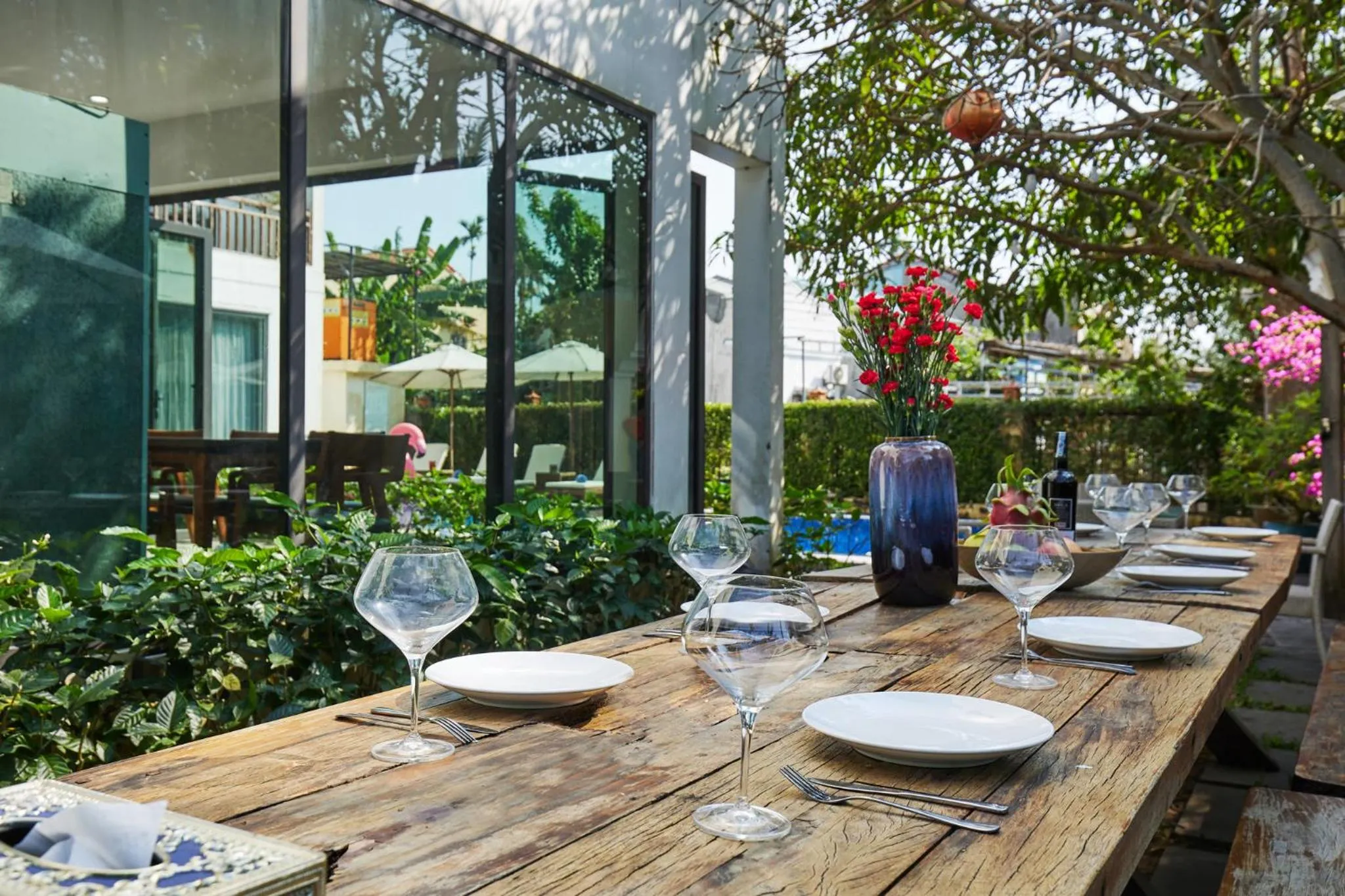 Dining area in Chieu Ha Village Riverside - Hoi An