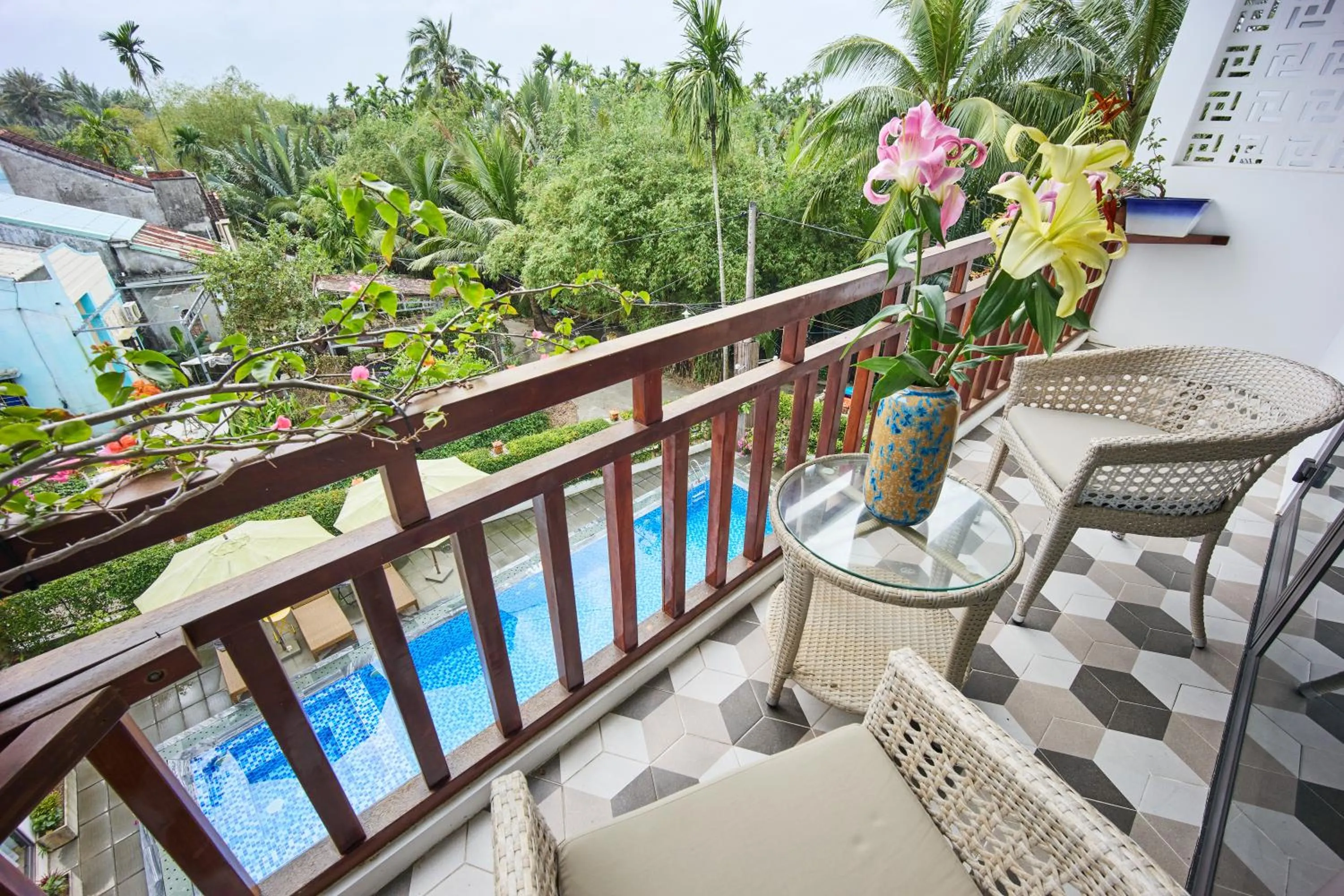 Balcony/Terrace in Chieu Ha Village Riverside - Hoi An