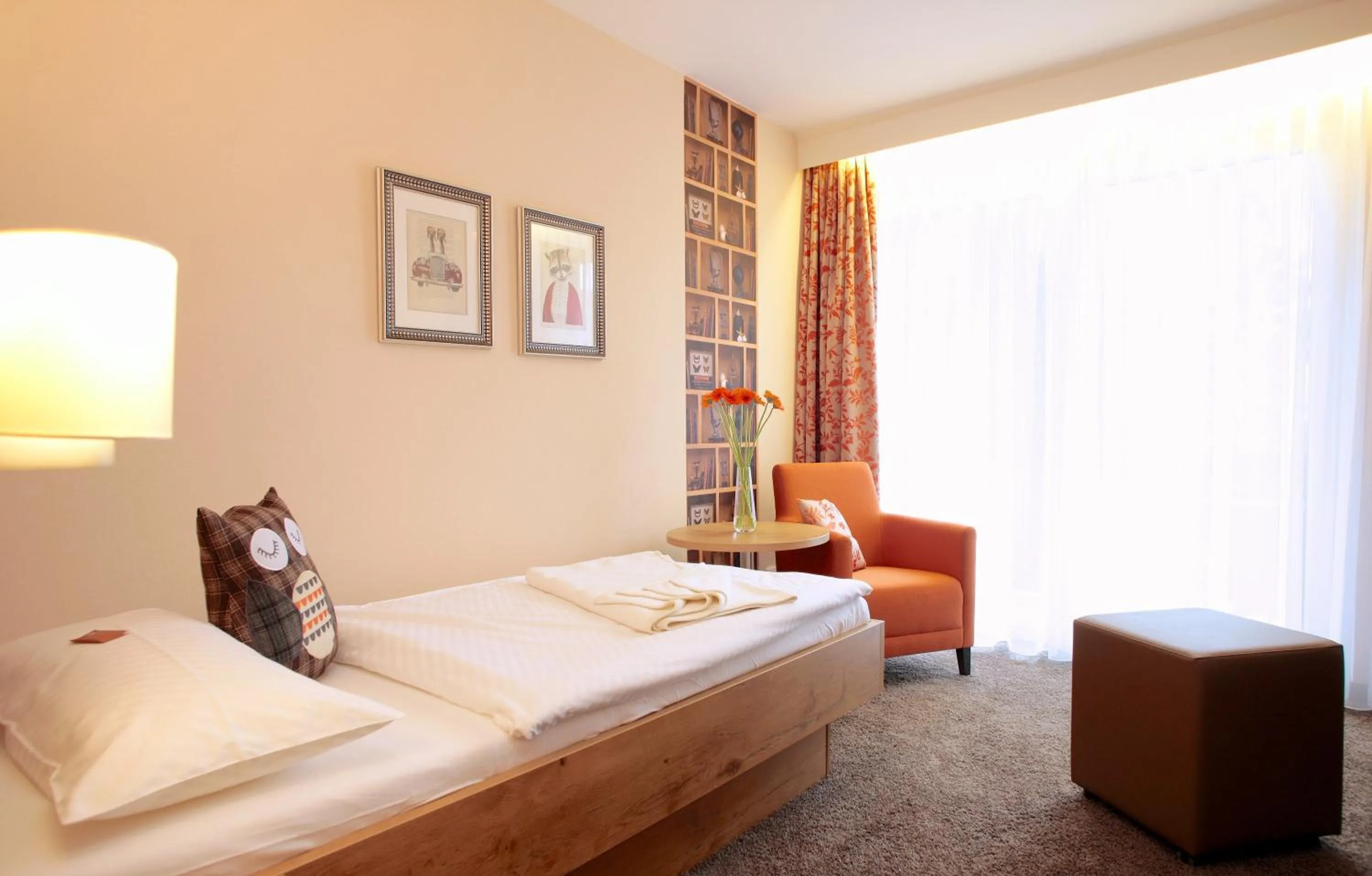 Bedroom, Bed in Hotel Pension Fortuna