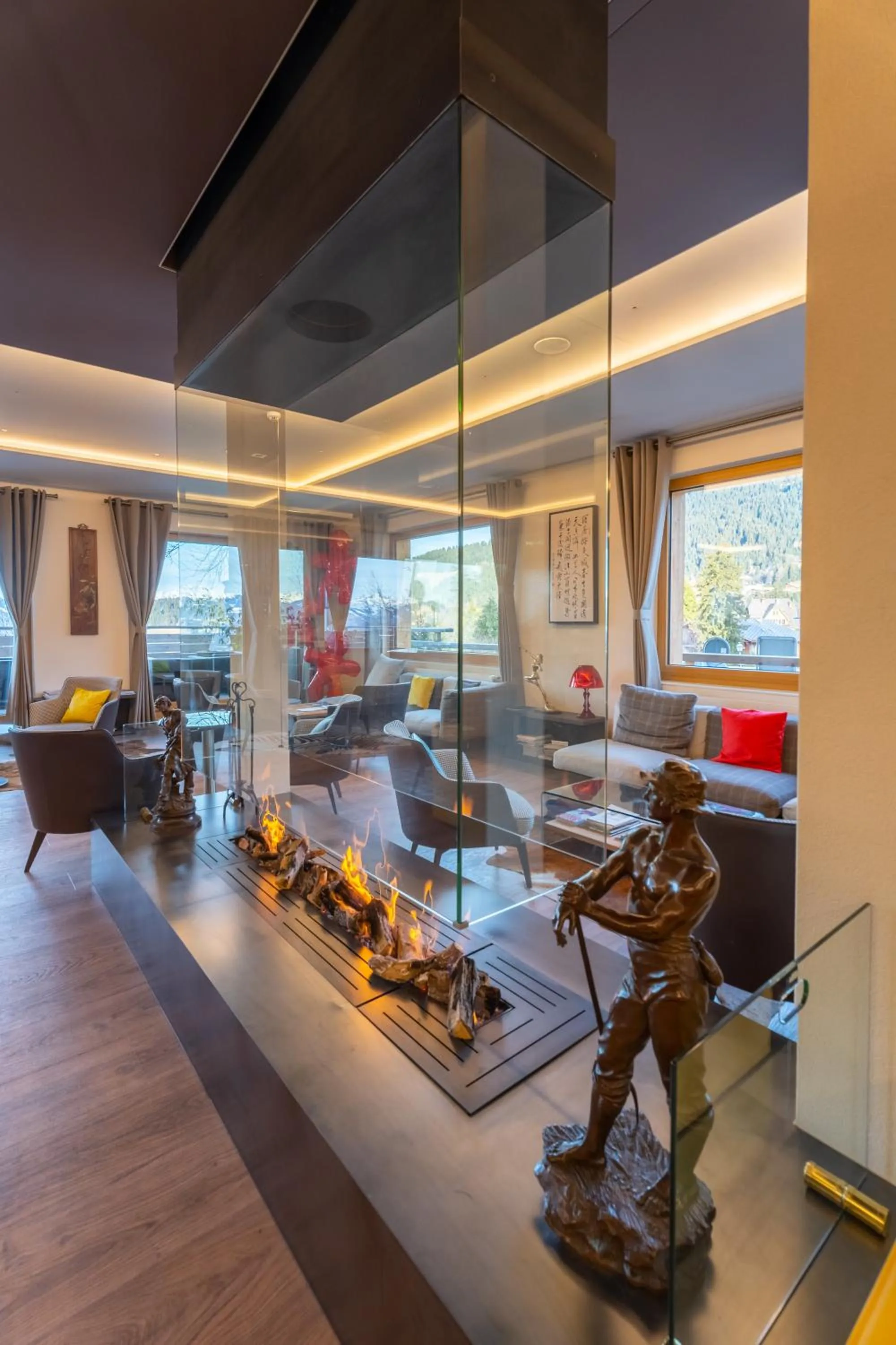 Living room in VIU Hotel Villars