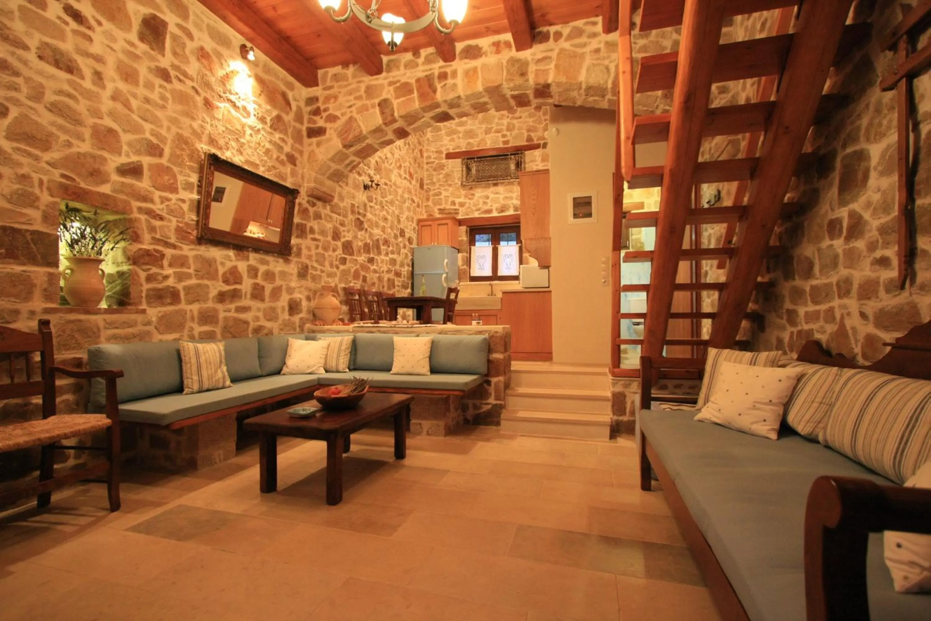 Living room in Lithos Traditional Guest Houses