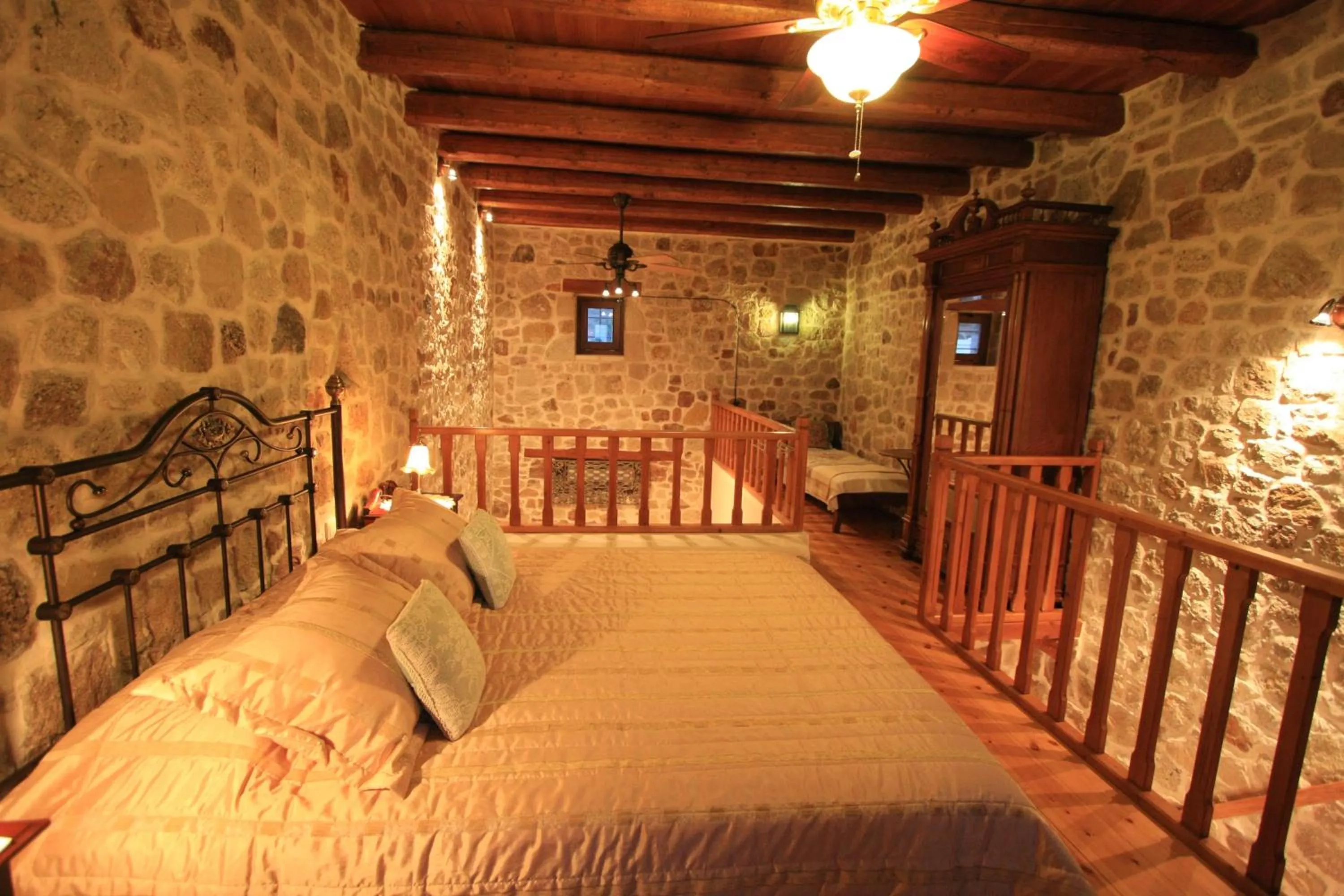 Bedroom, Bed in Lithos Traditional Guest Houses
