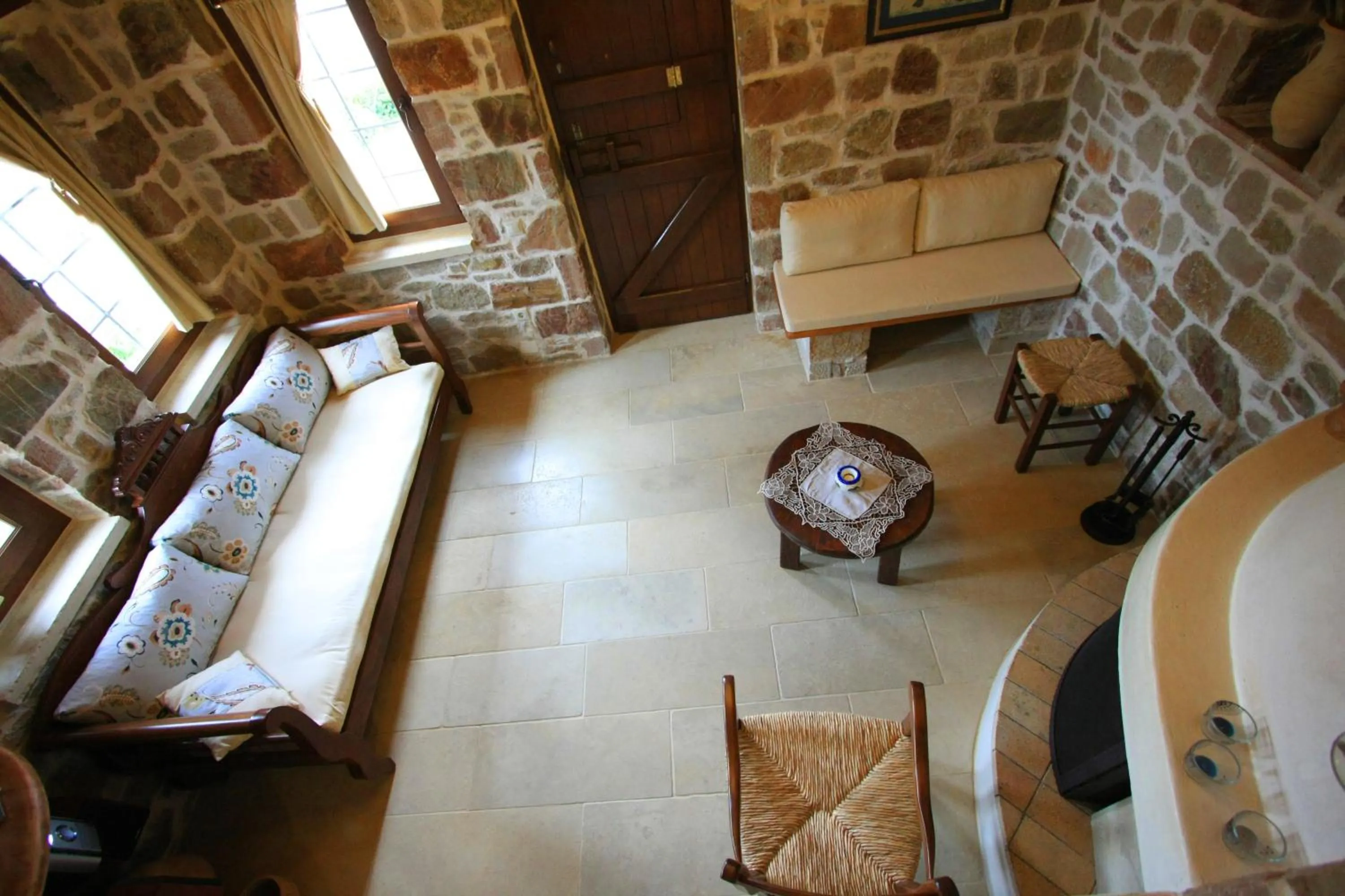Living room in Lithos Traditional Guest Houses