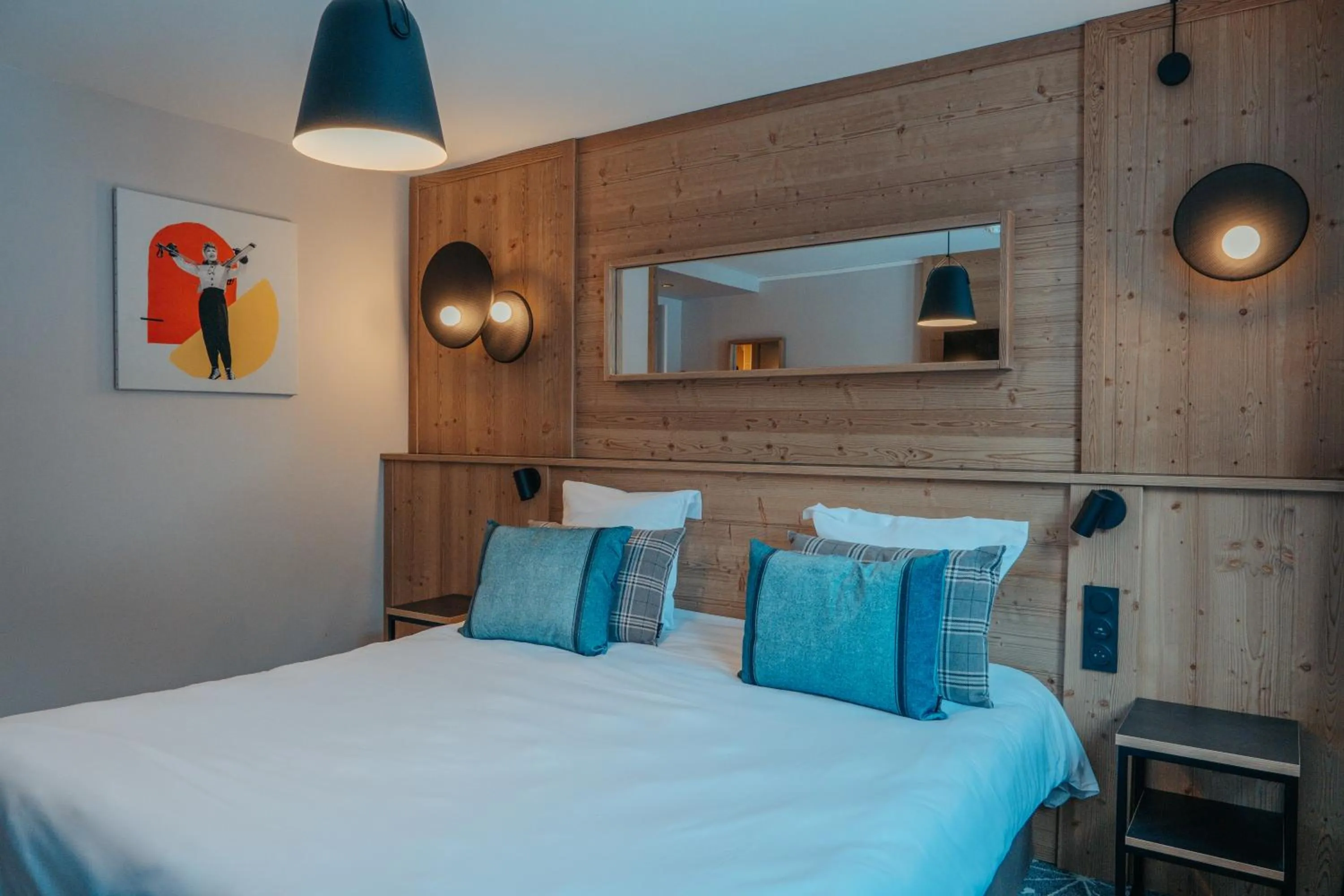 Bed in Hôtel L'Eden des Cimes - Vacances Bleues - Belle Plagne 2100