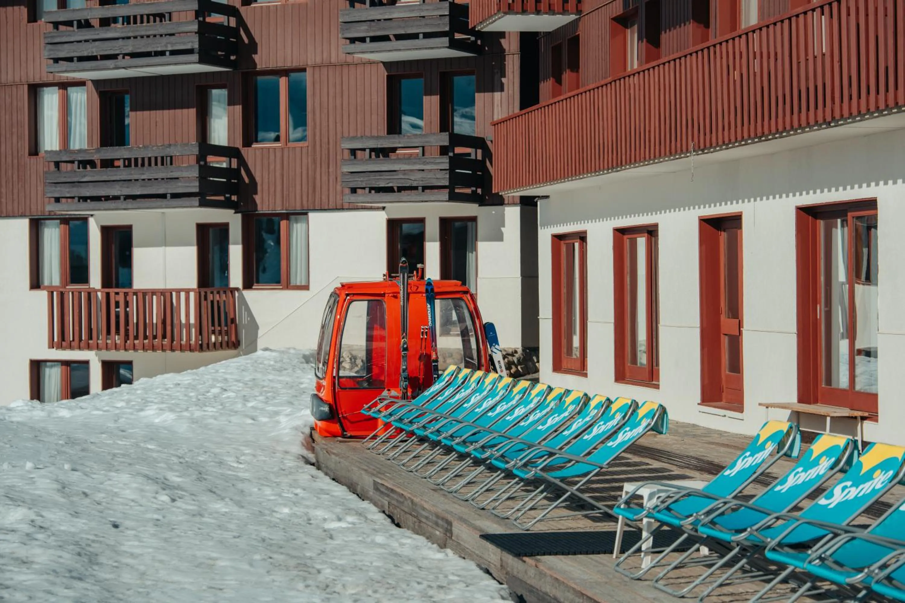 Patio in Hôtel L'Eden des Cimes - Vacances Bleues - Belle Plagne 2100