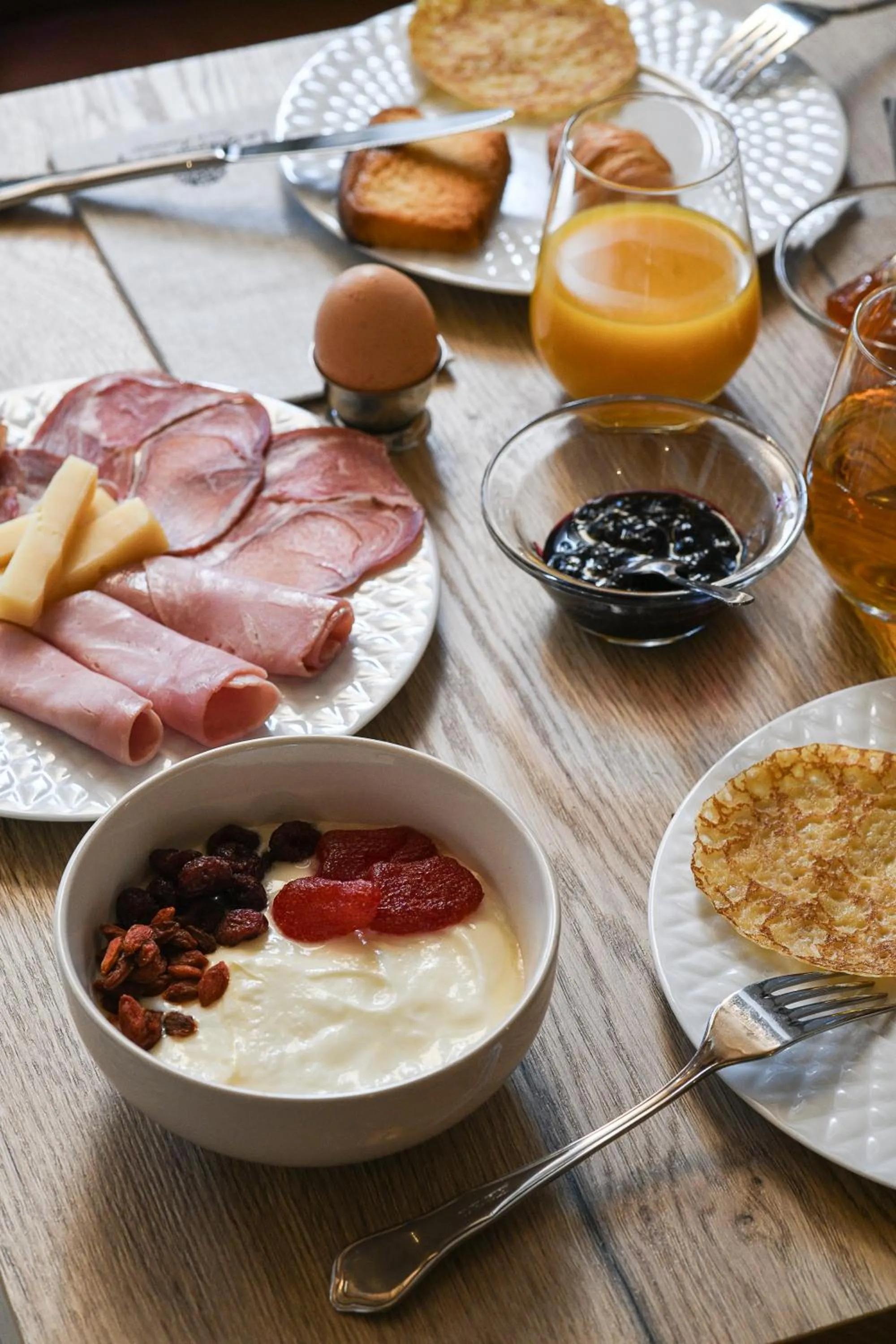 Breakfast in Les Villas du Domaine de Suzel