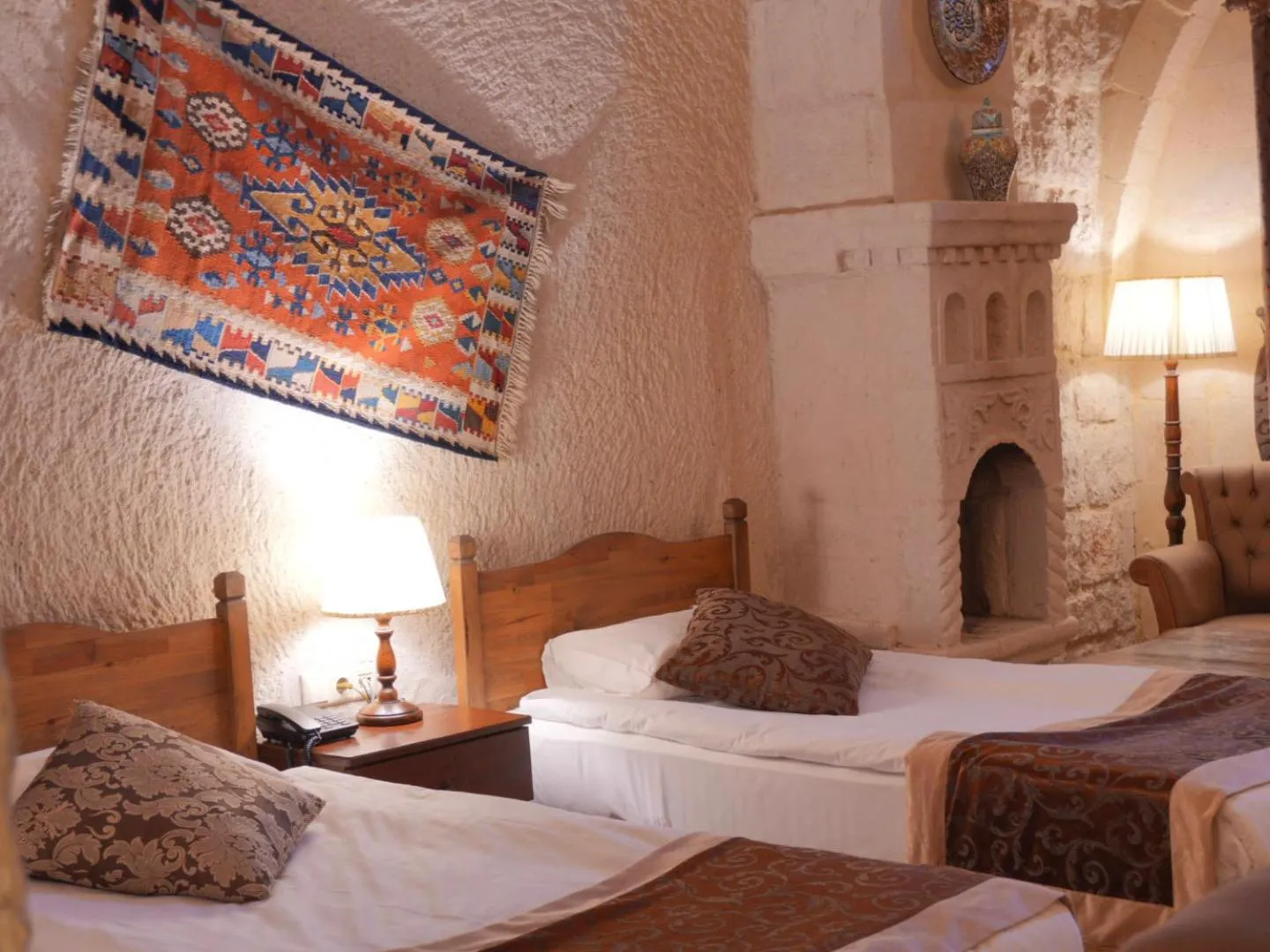 Bed in Kismet Cave Mansion
