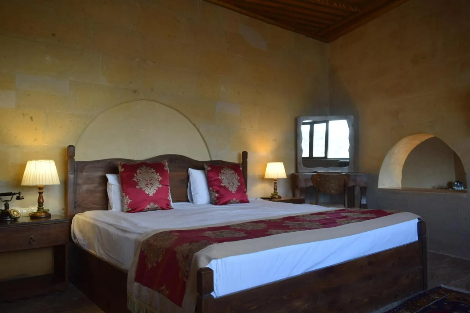 Bed in Kismet Cave Mansion