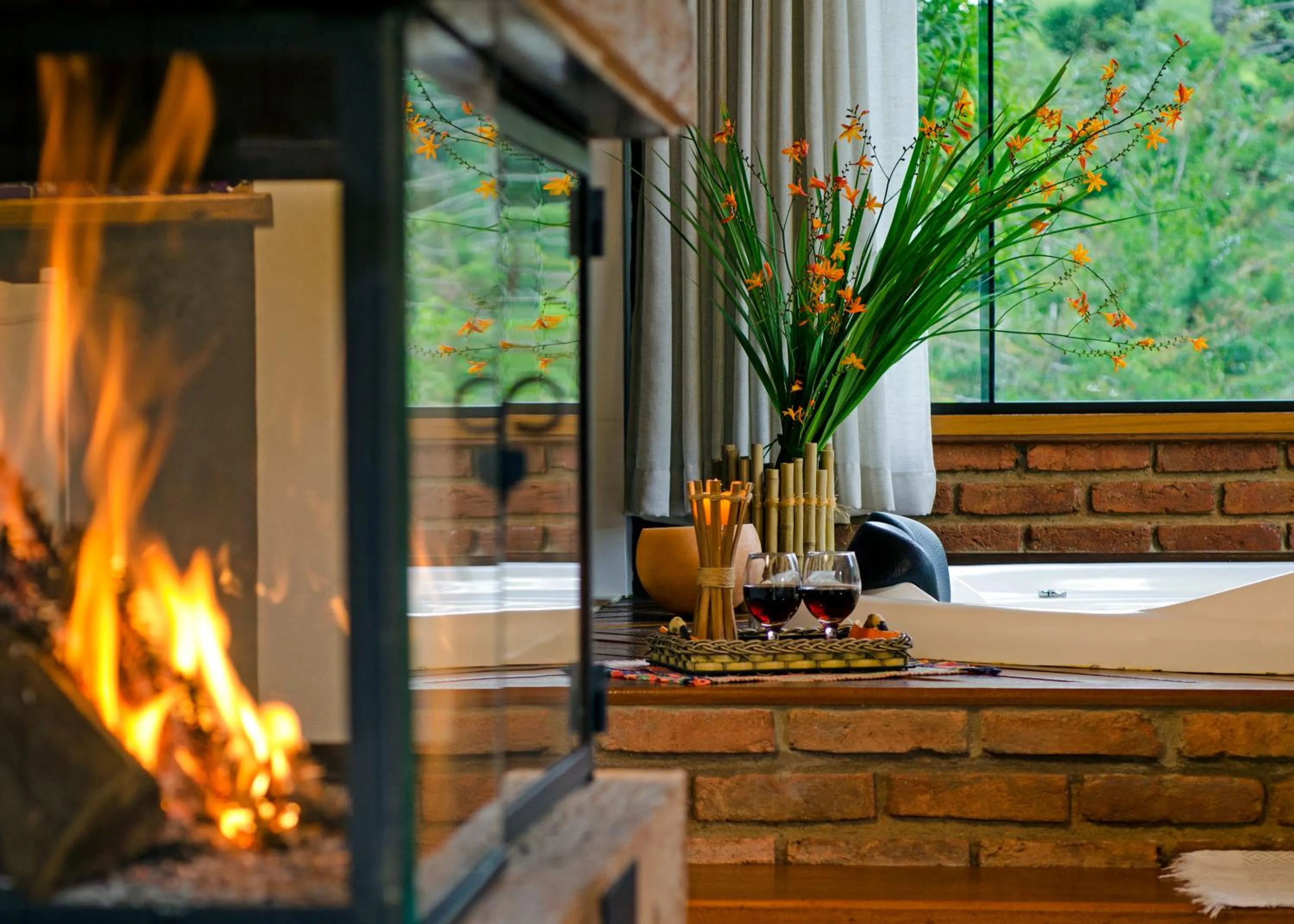 Bathroom in Pousada da Gruta