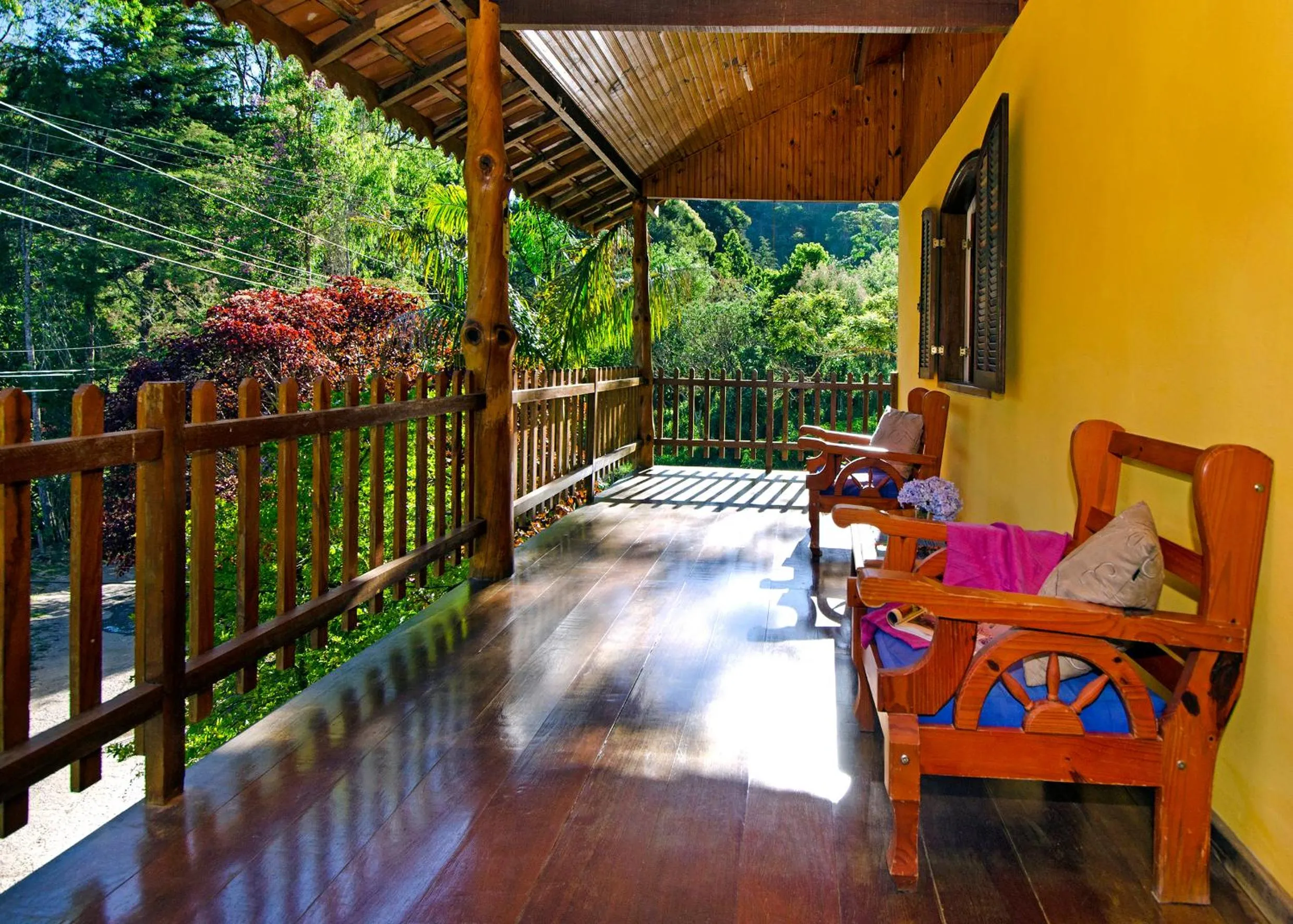 Balcony/Terrace in Pousada da Gruta